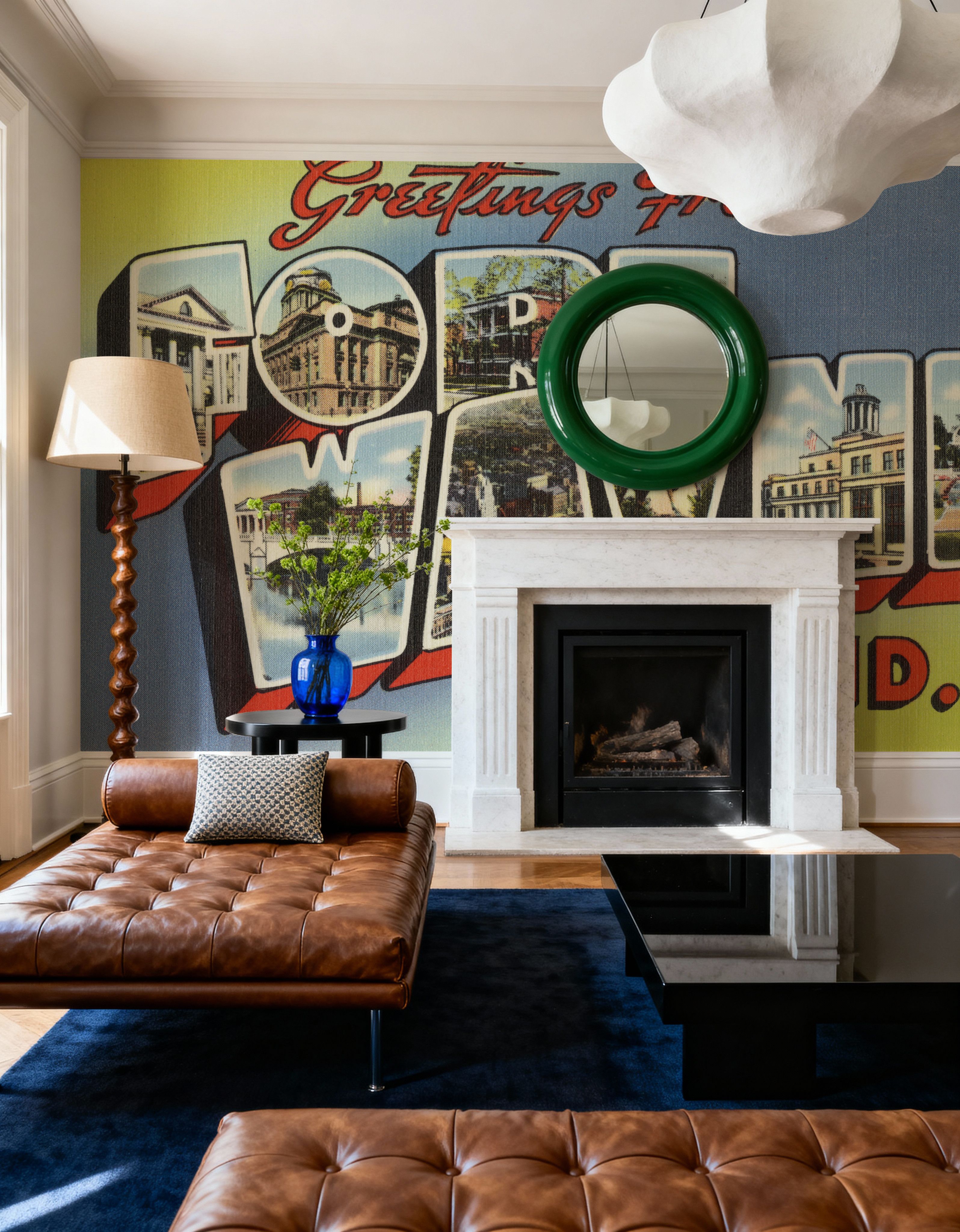 Greetings from Fort Wayne - Screenprint Postcard