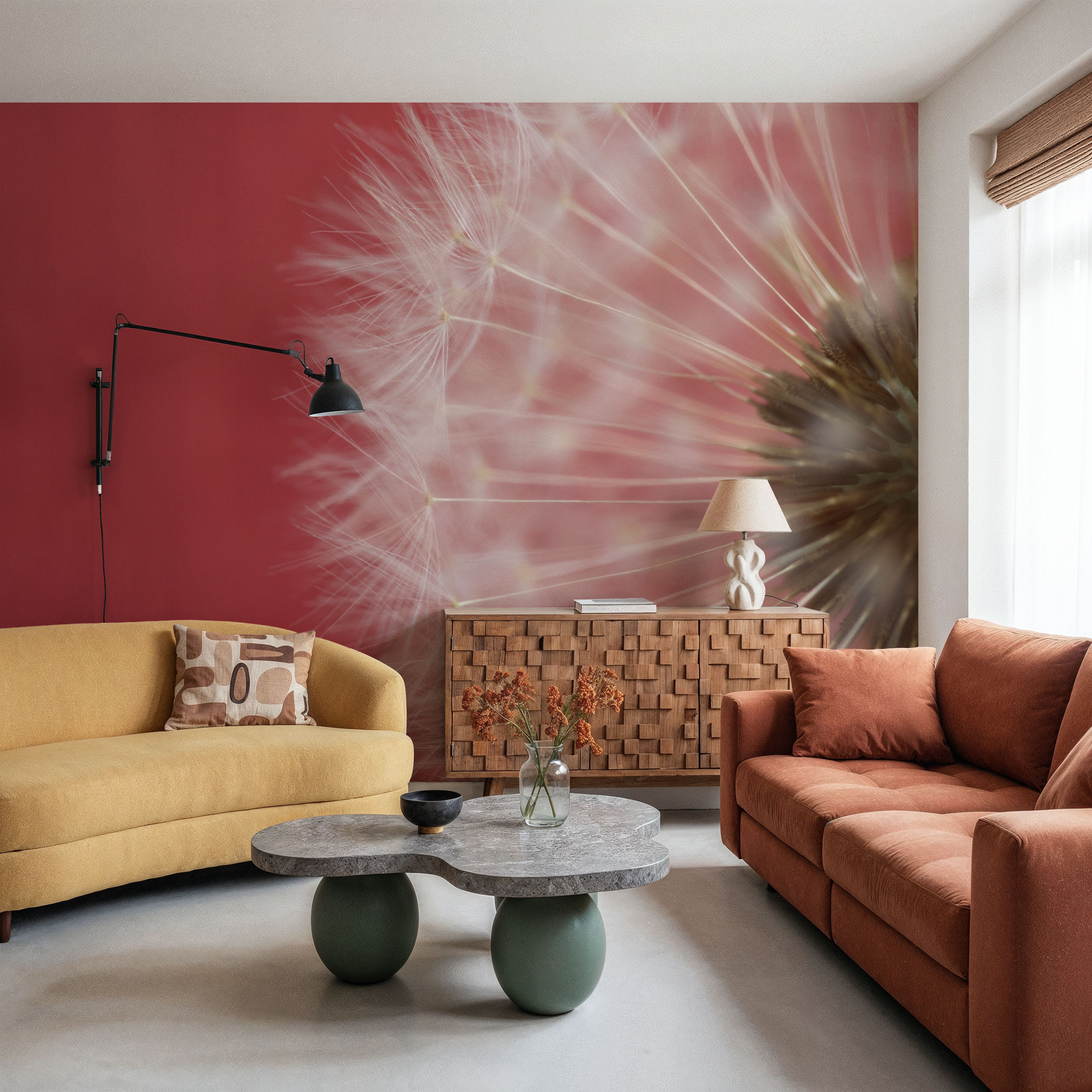 Dandelion on Red III