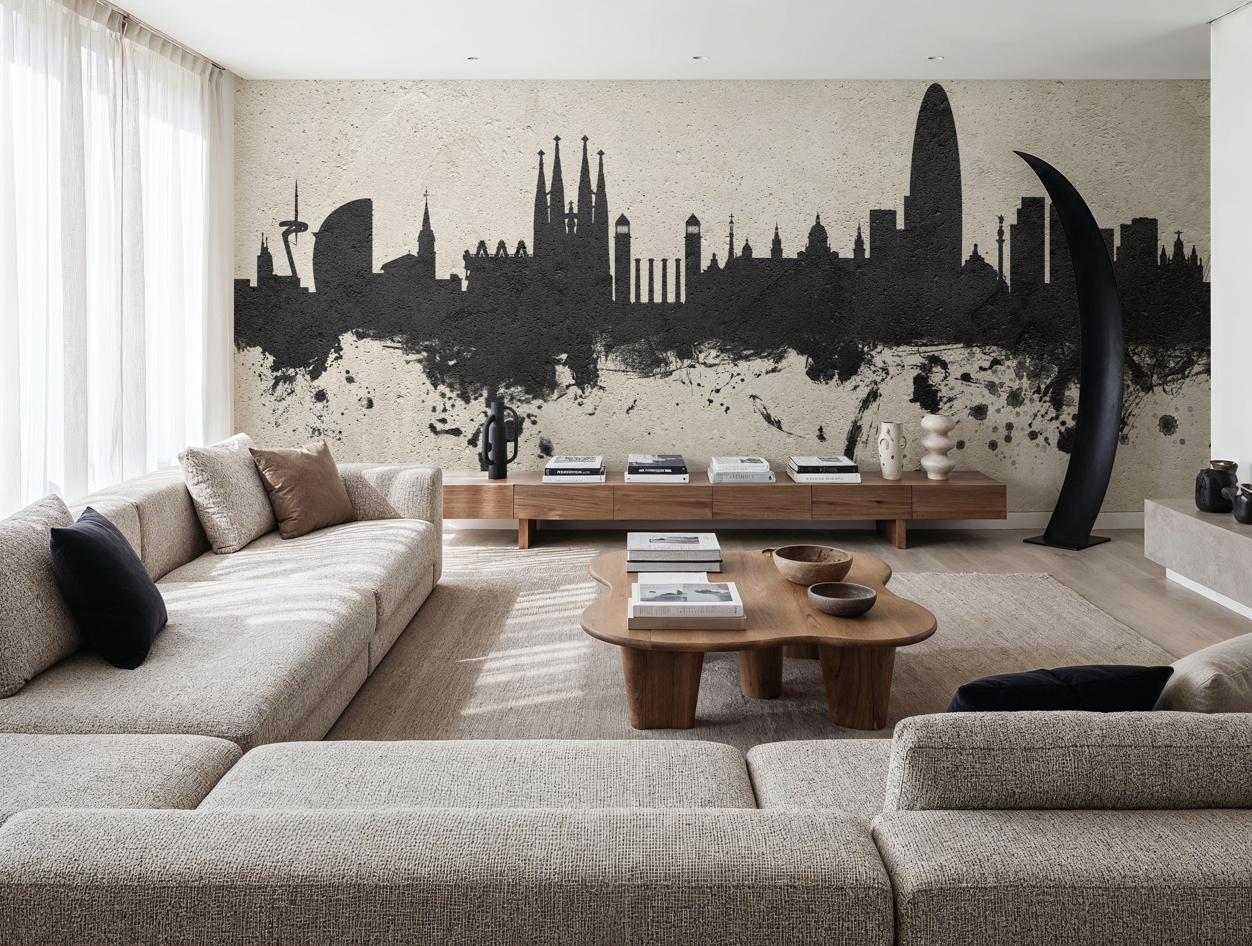 Barcelona Skyline Concrete