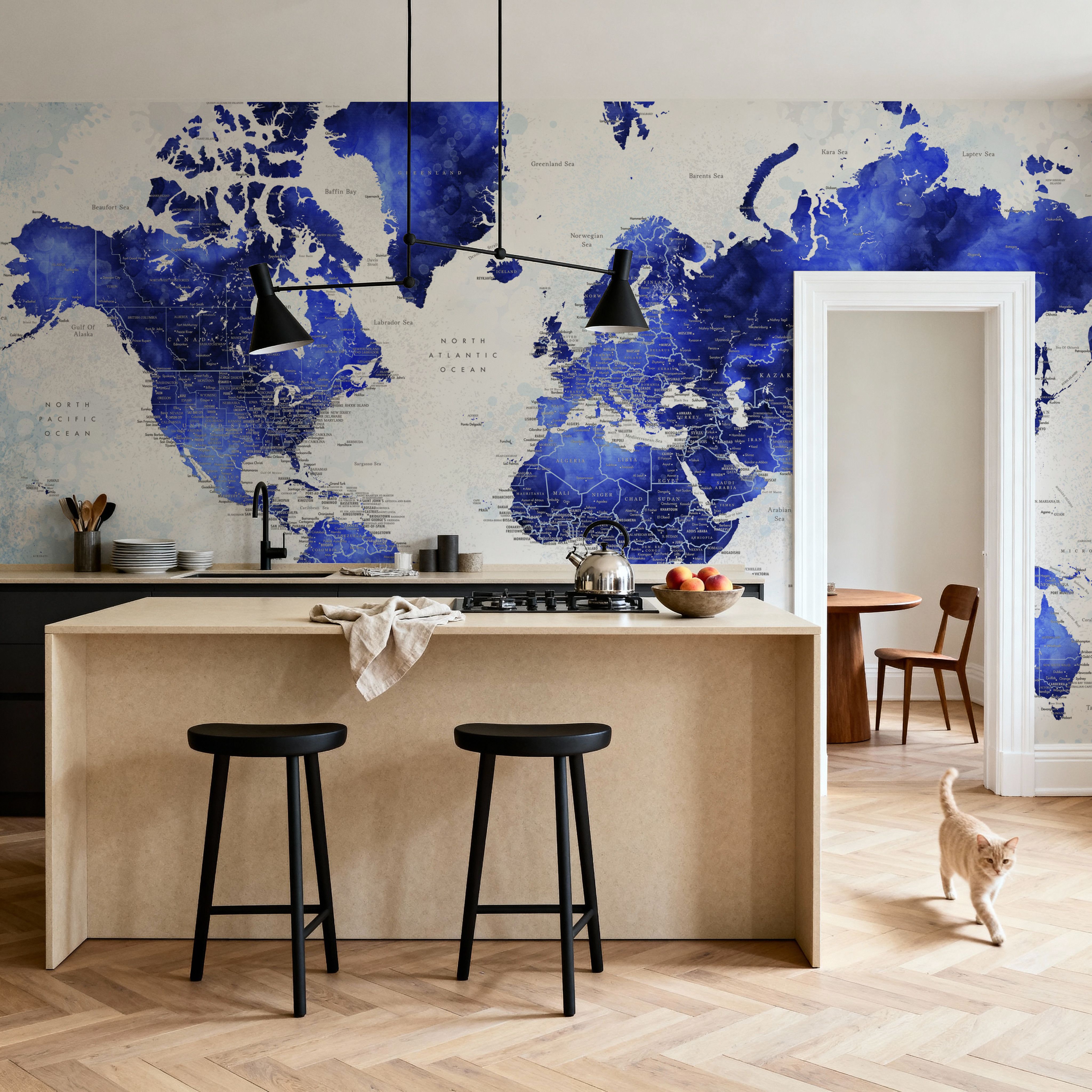 World Map Cities - Georgino