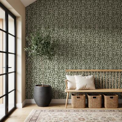Cottege Peonies, Forest Green