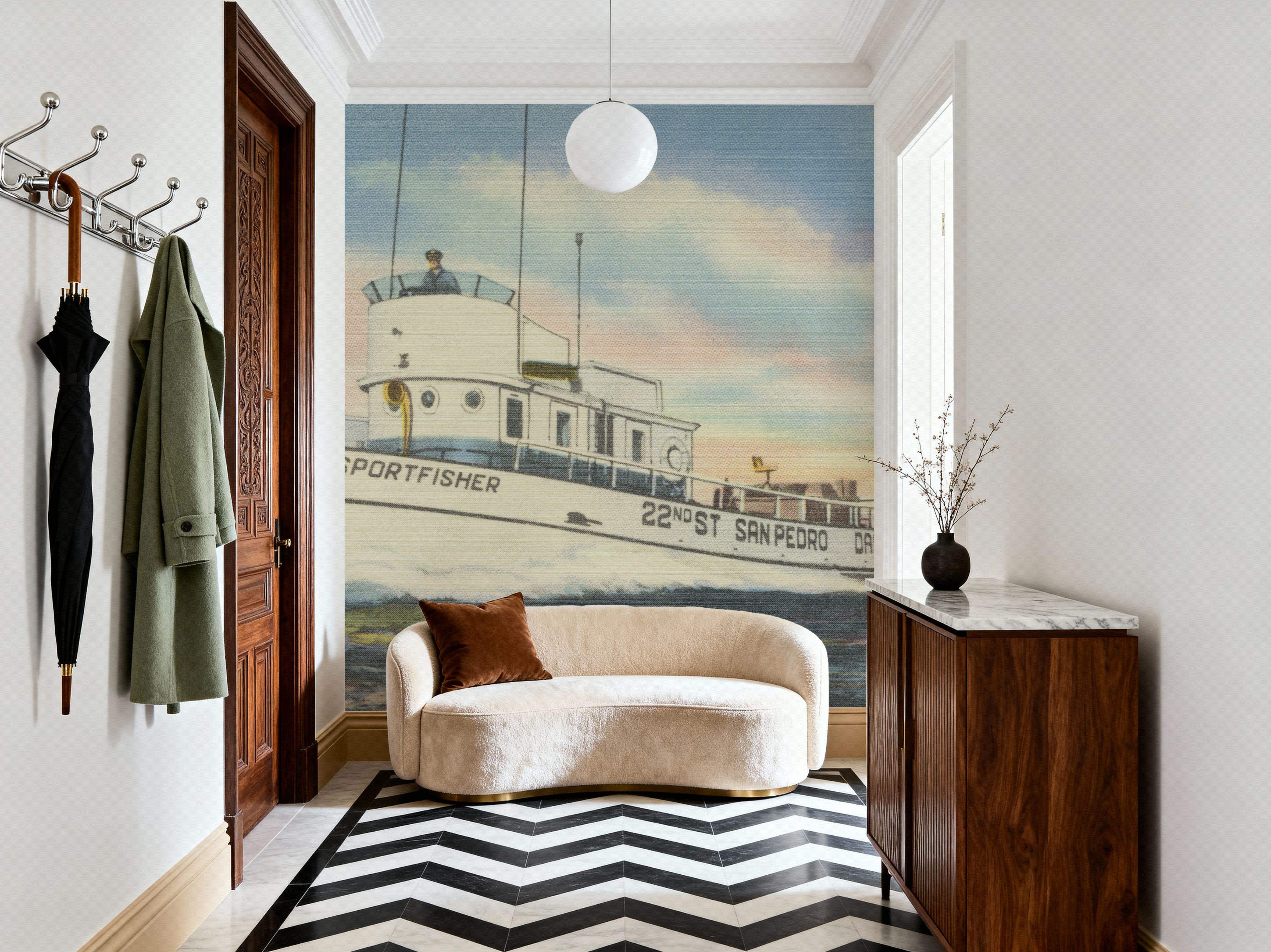 Greetings from Sportfisher - Screenprint Postcard