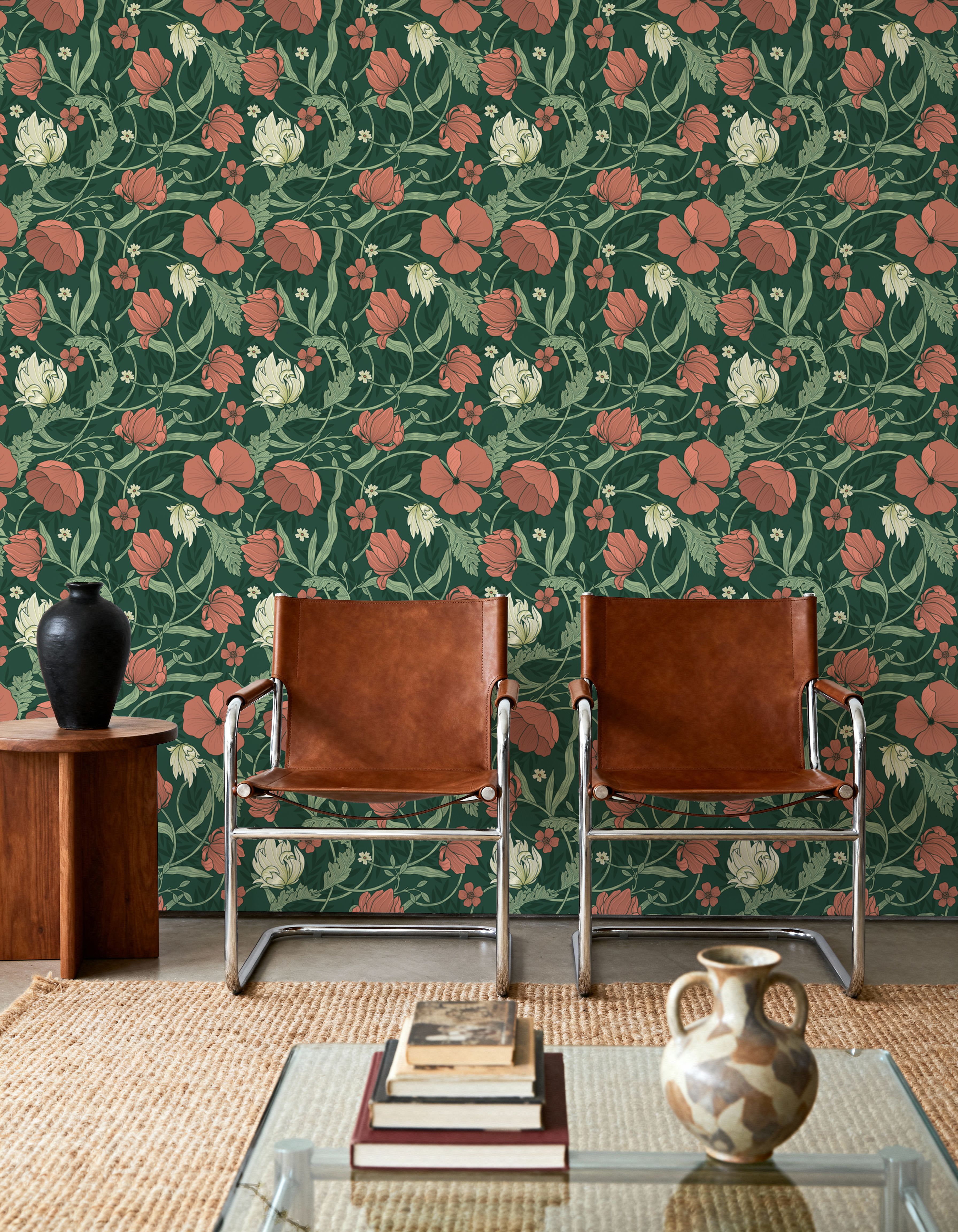 Merton Poppies, Wallpaper