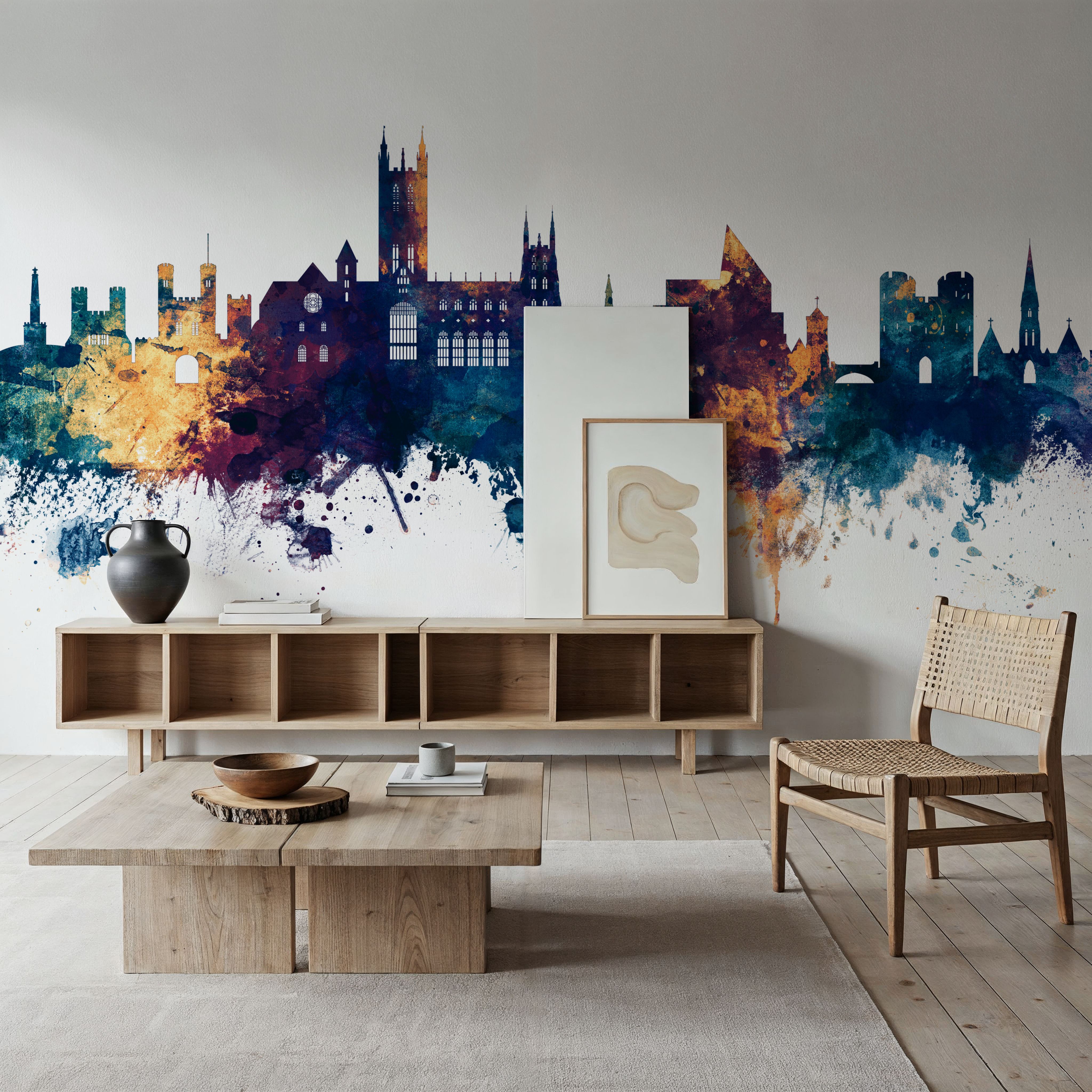 Canterbury England Skyline Blue & Bronze