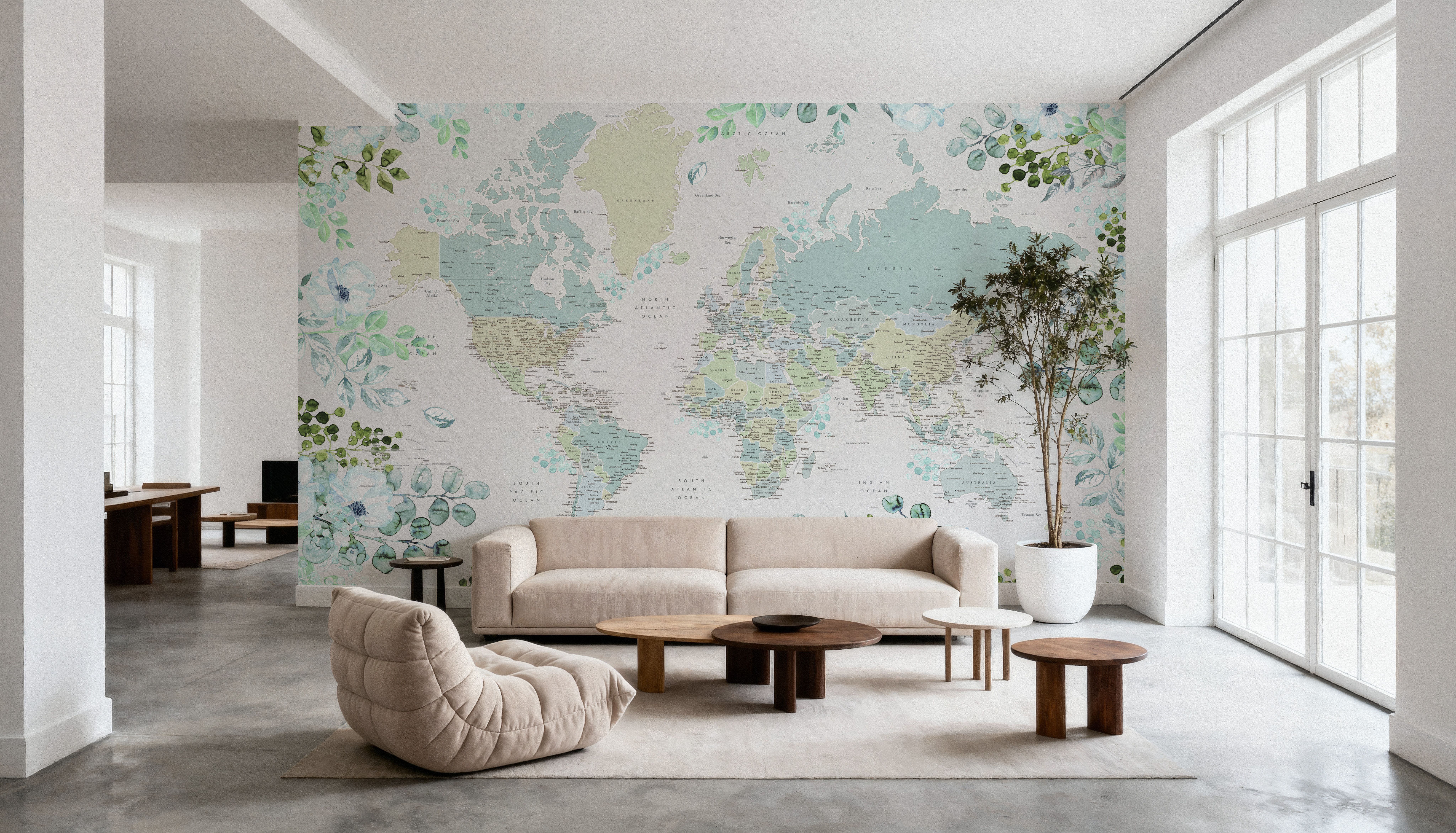 World Map Cities - Marie