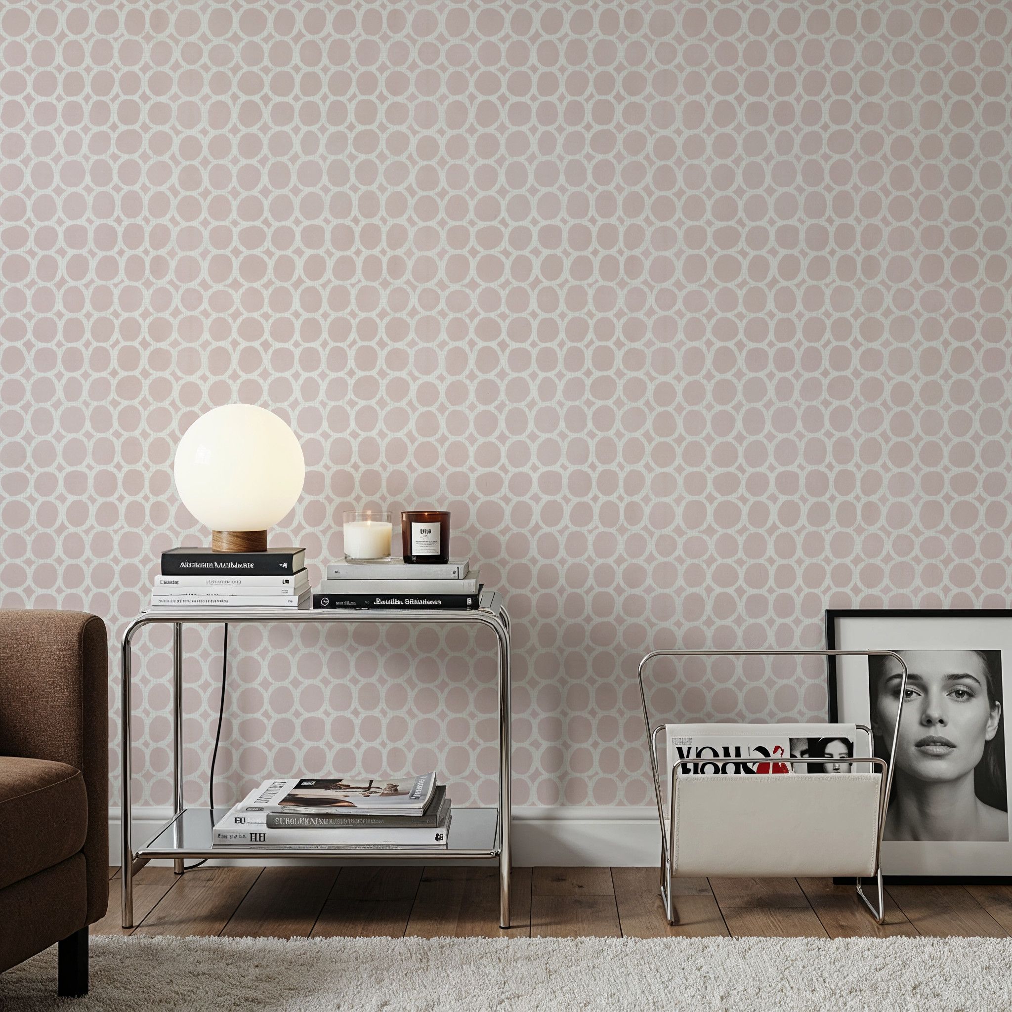 Mixed Pink Circles Inverse