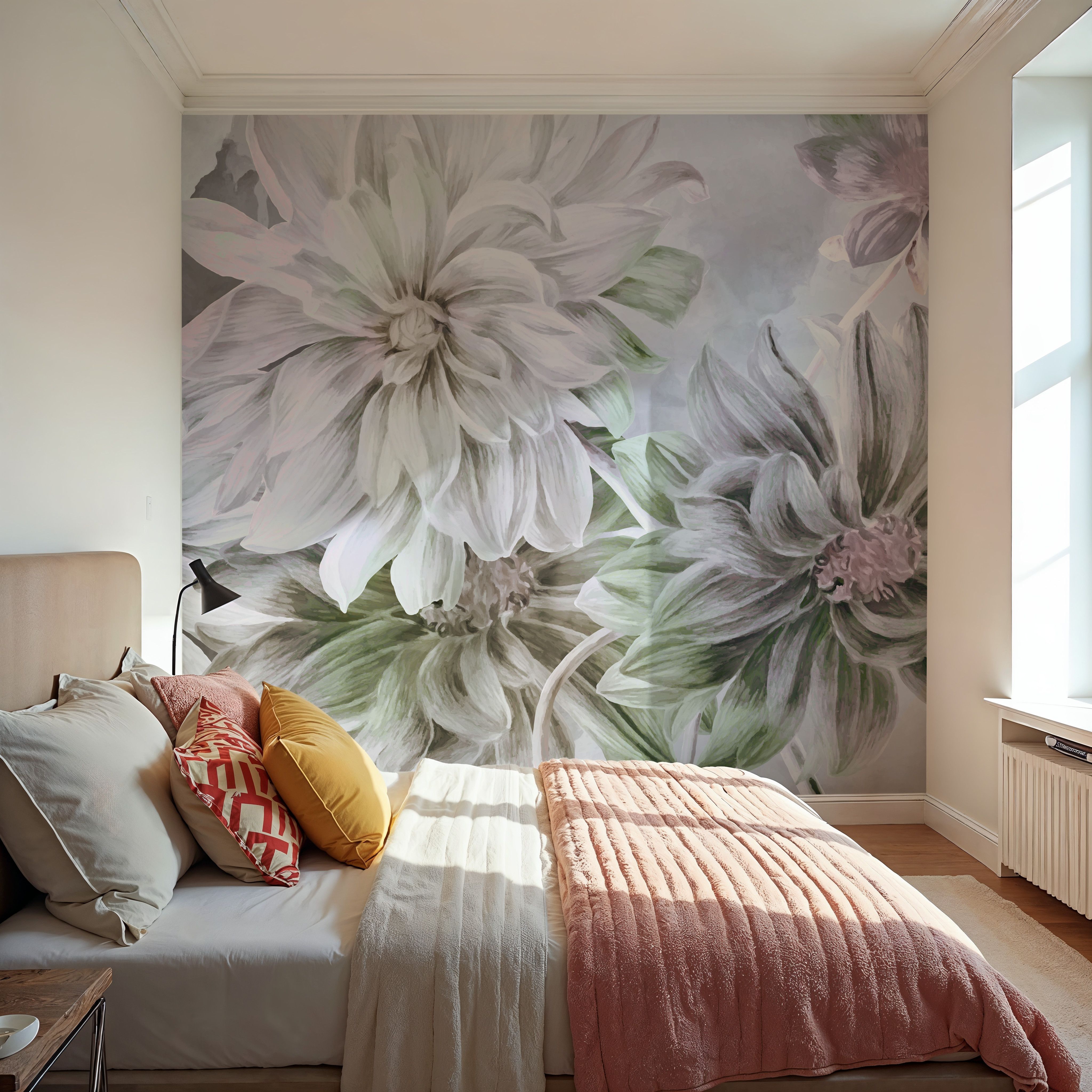 Focus on the Dahlia Light Green