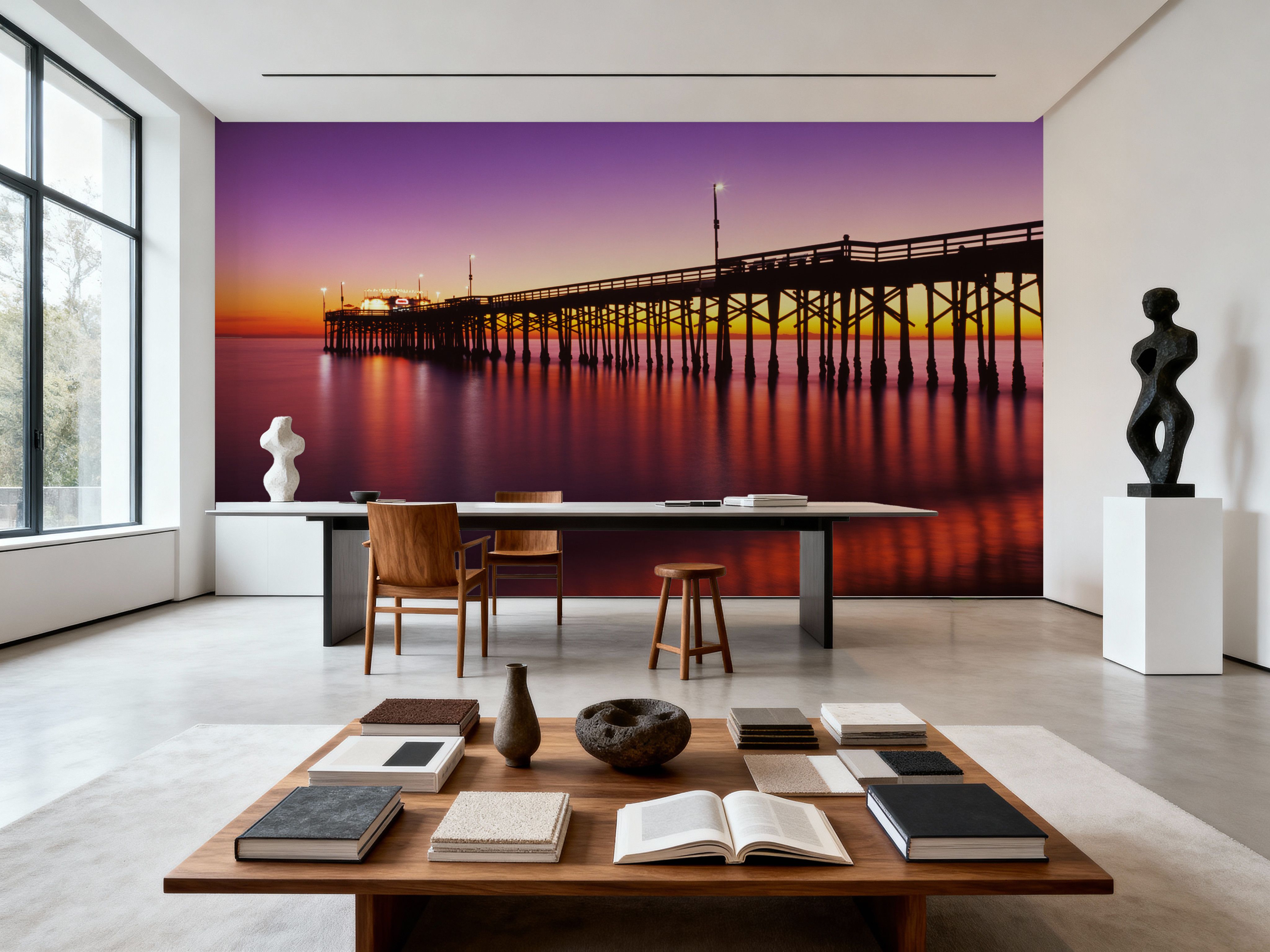 Illuminated Twilight Pier