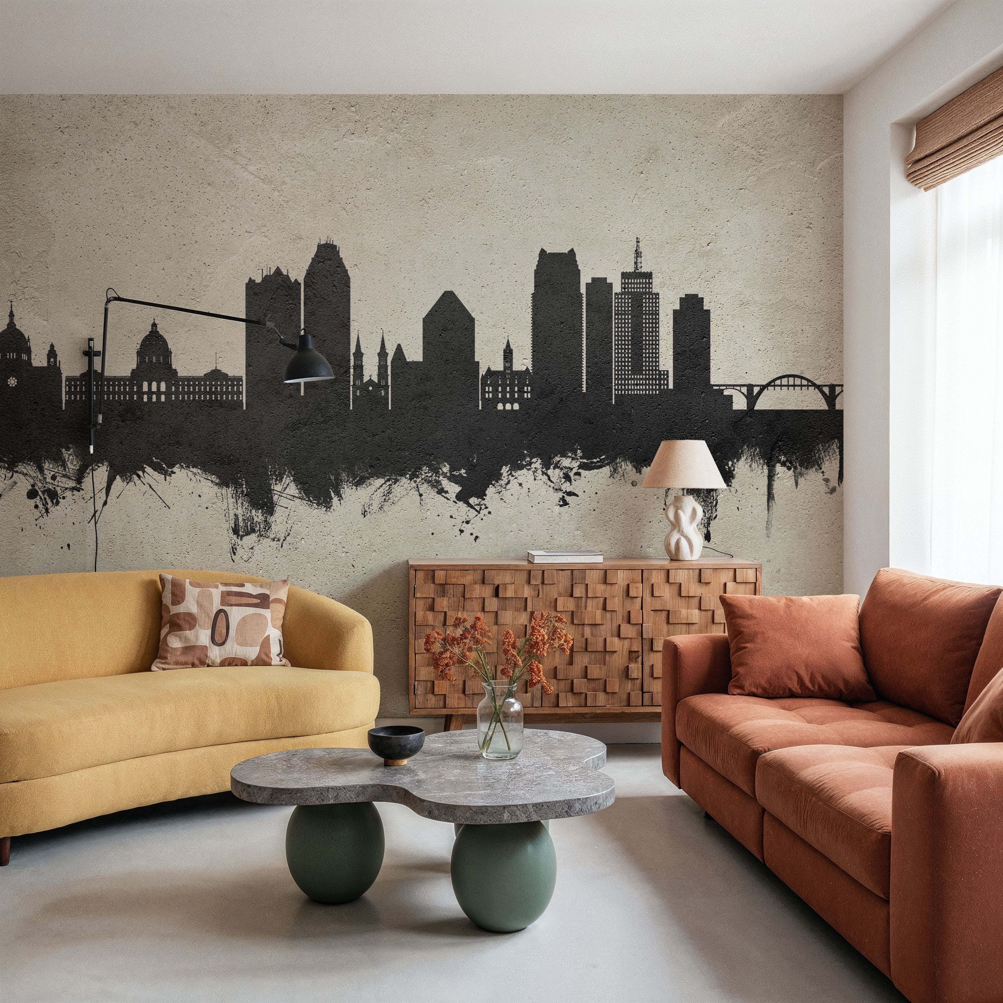 Saint Paul Minnesota Skyline Concrete
