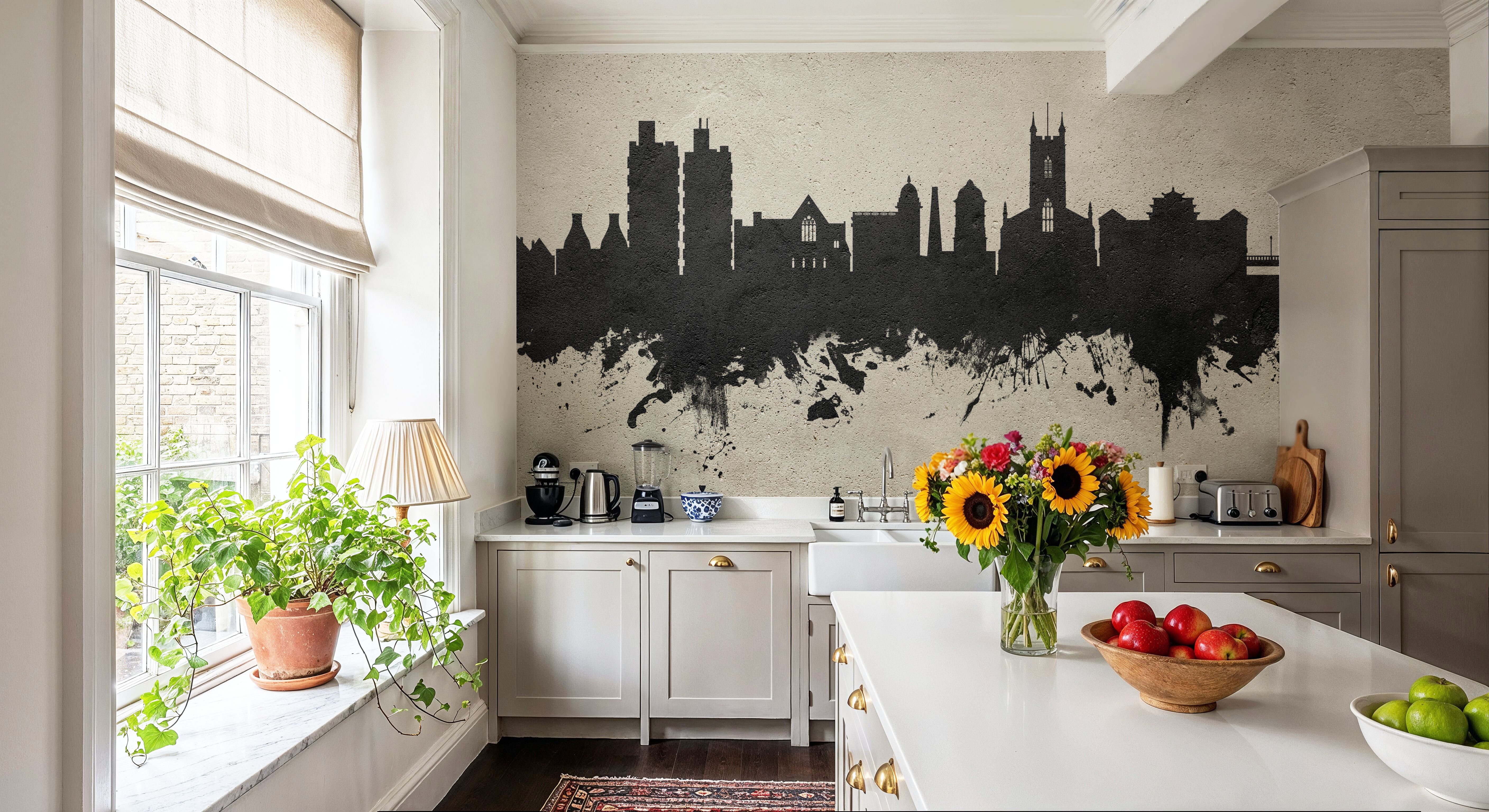 Stoke-on-Trent Skyline Concrete, Tapeten