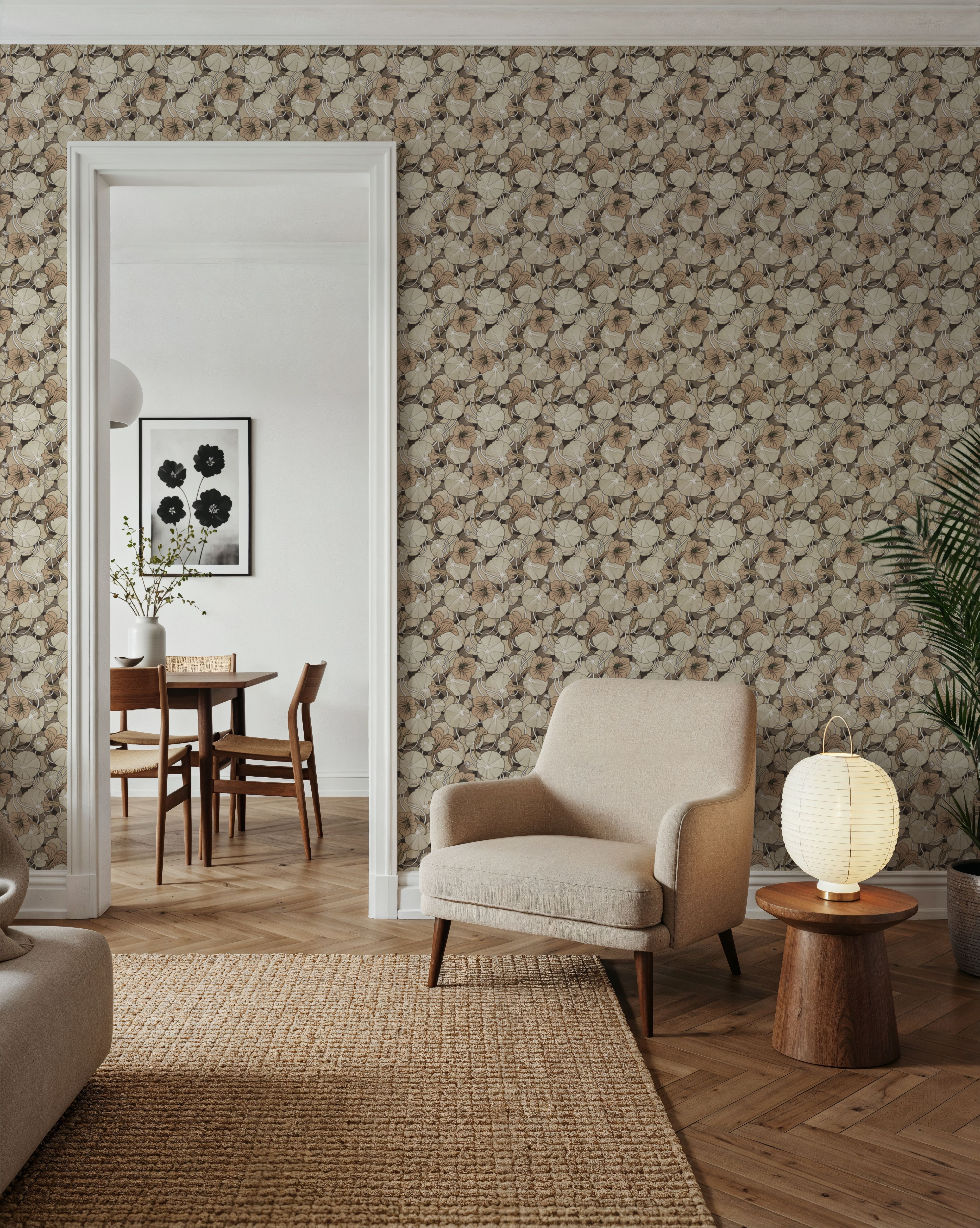 Nasturtium Verdure, Beige