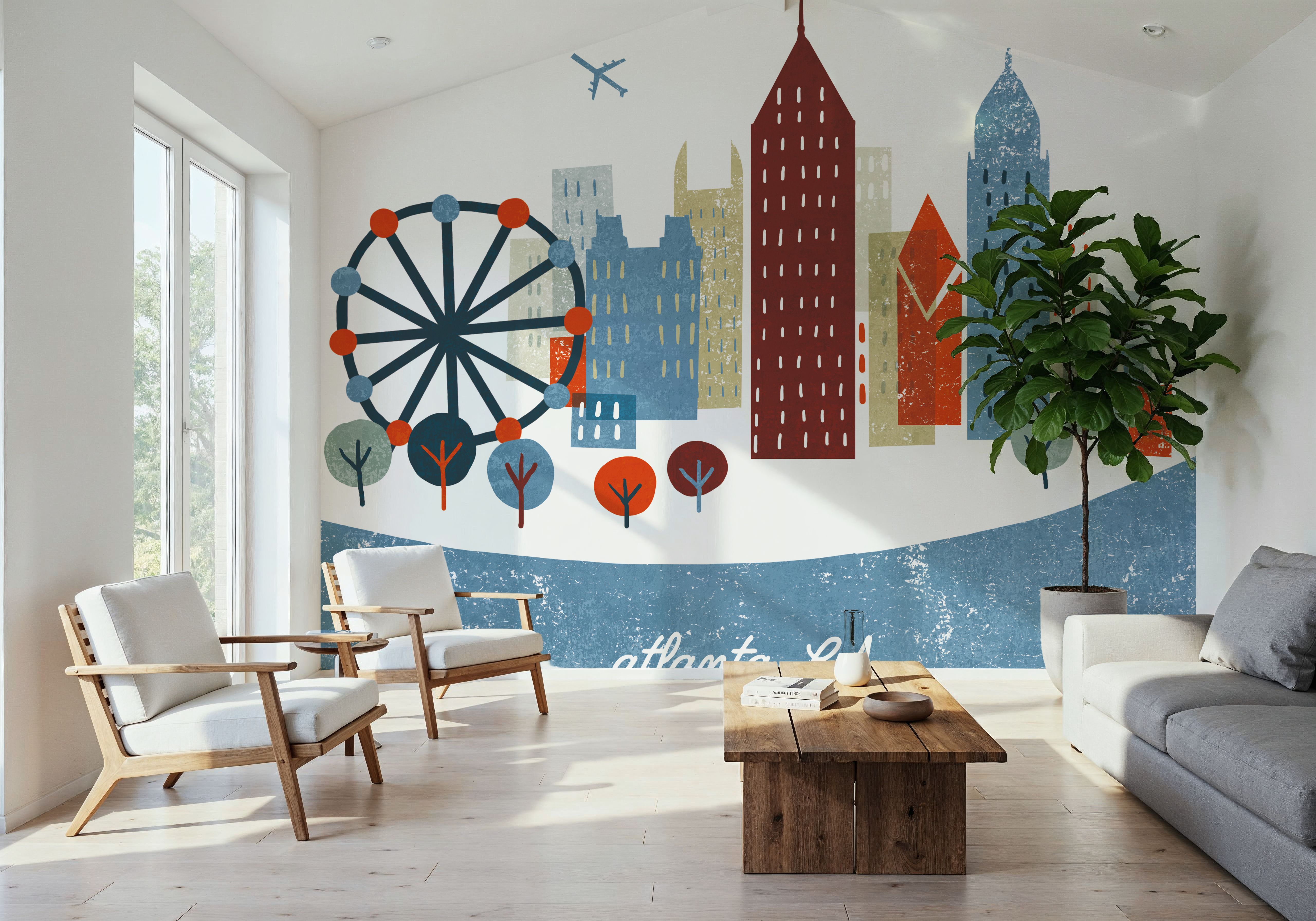 Colorful Atlanta, Wallpaper