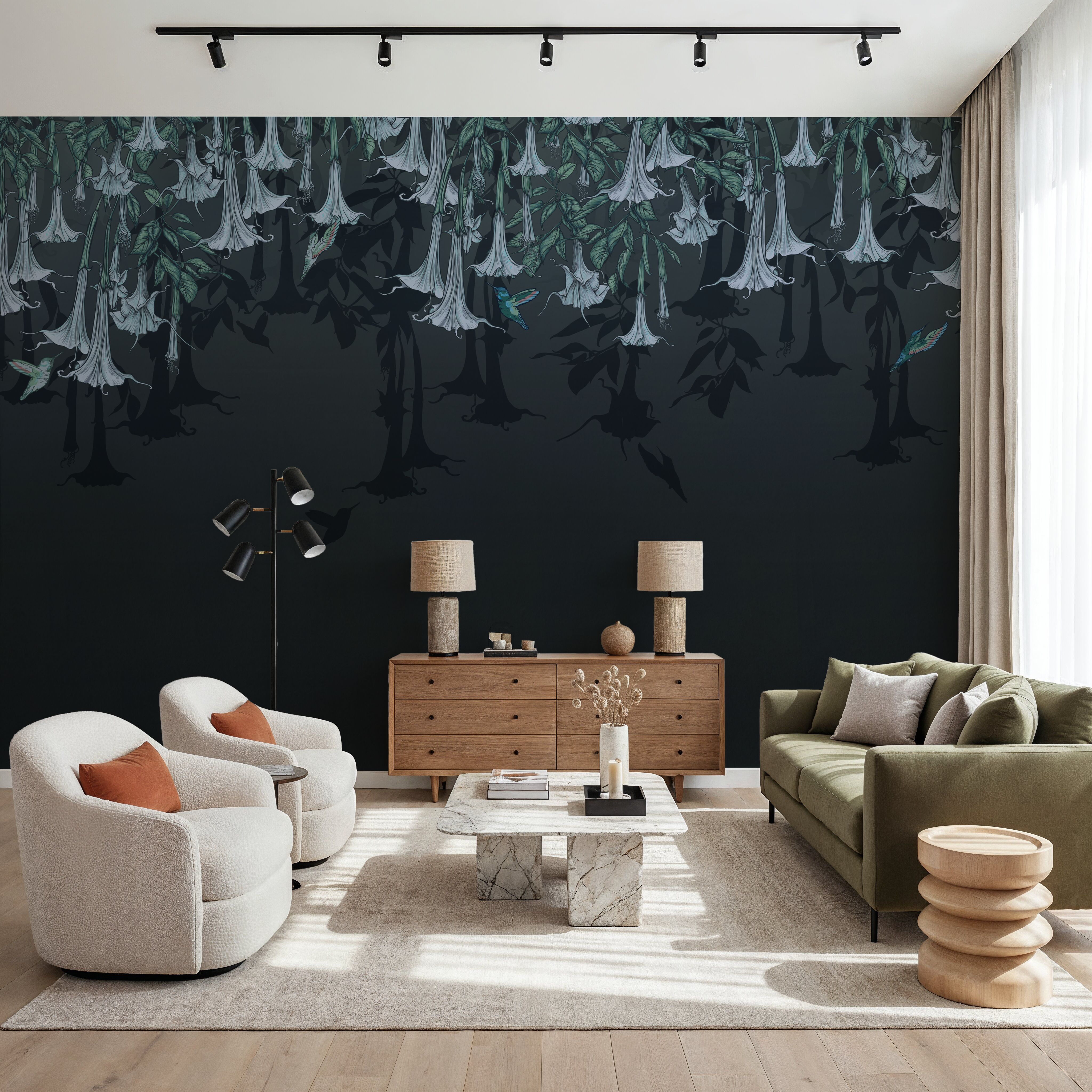 Hummingbirds and Trumpets Midnight