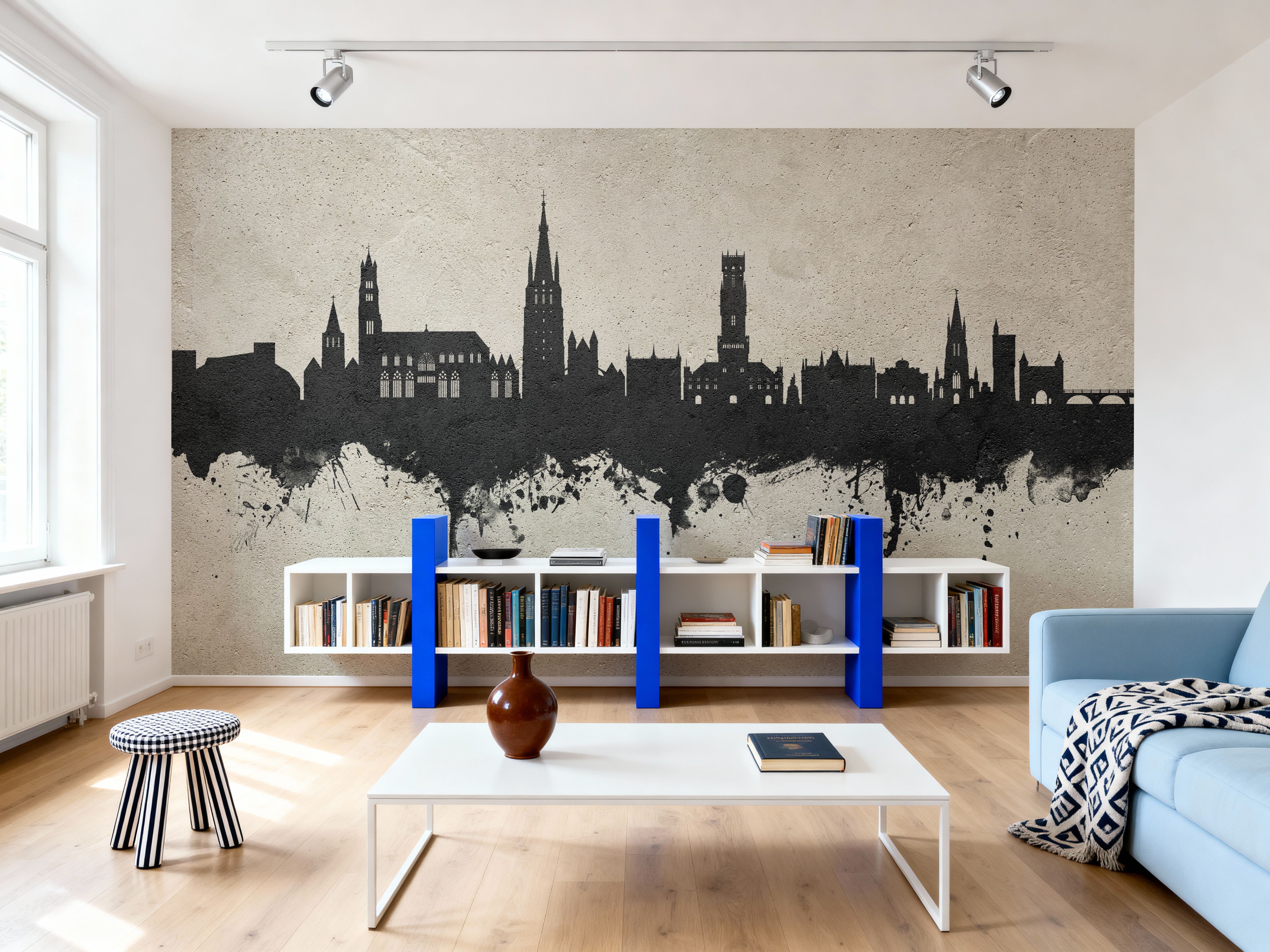 Bruges Belgium Skyline Concrete