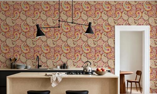 Harvest Paisley Red