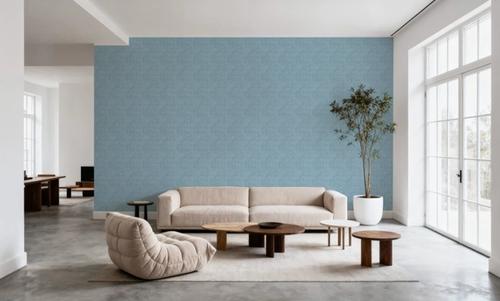 Banana Leaf Camo, French Blue