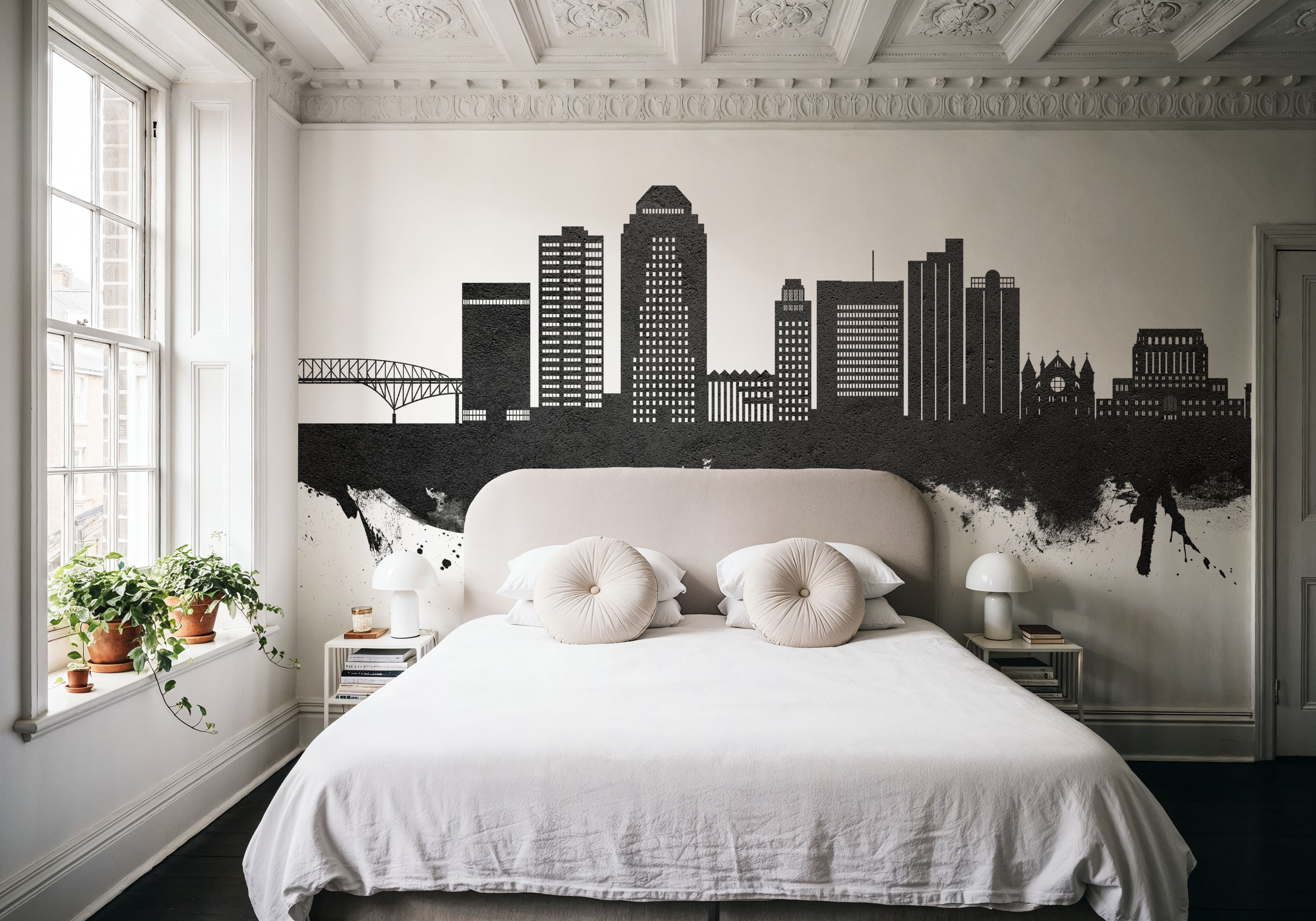 Shreveport Louisiana Skyline Black & White