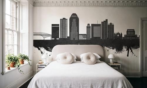 Shreveport Louisiana Skyline Black & White