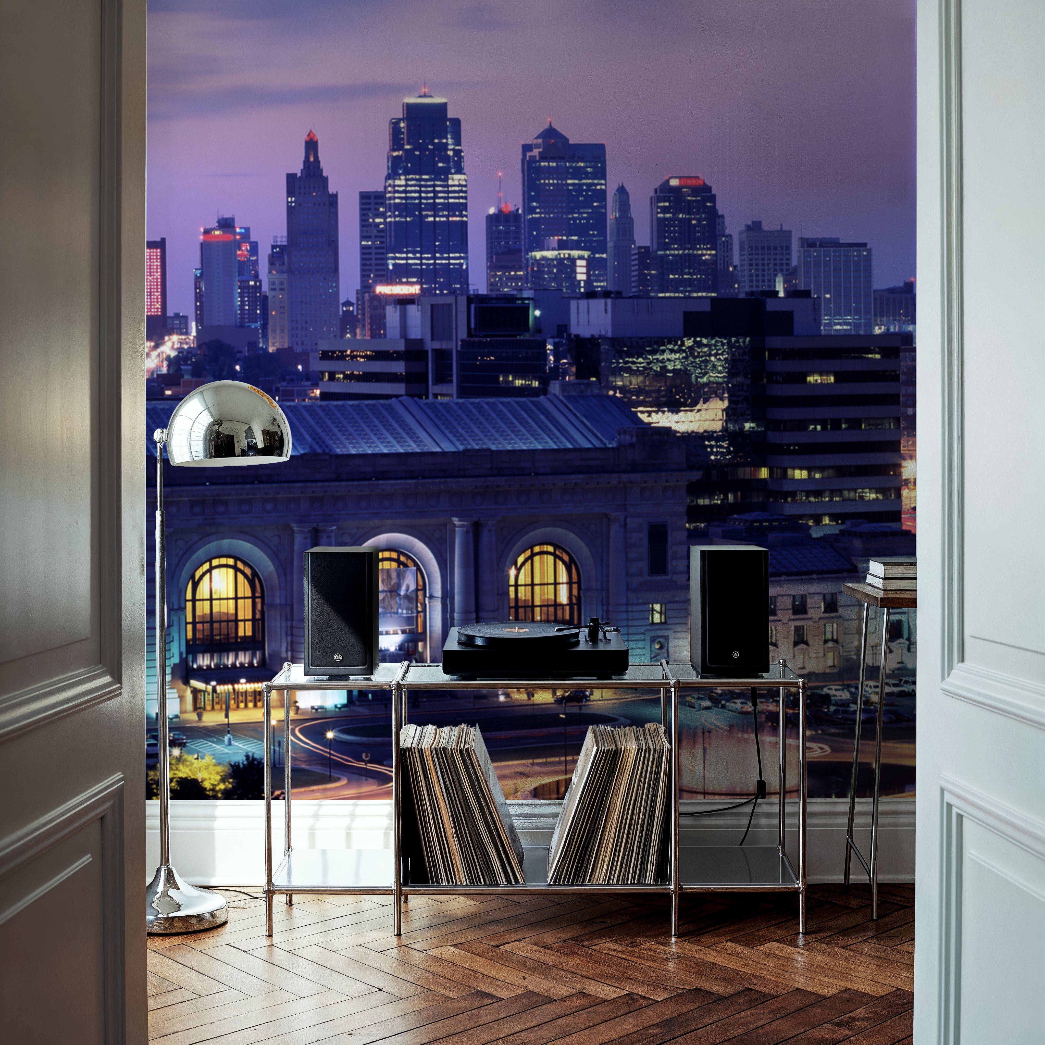 Purple Gradient Twilight Metropolis