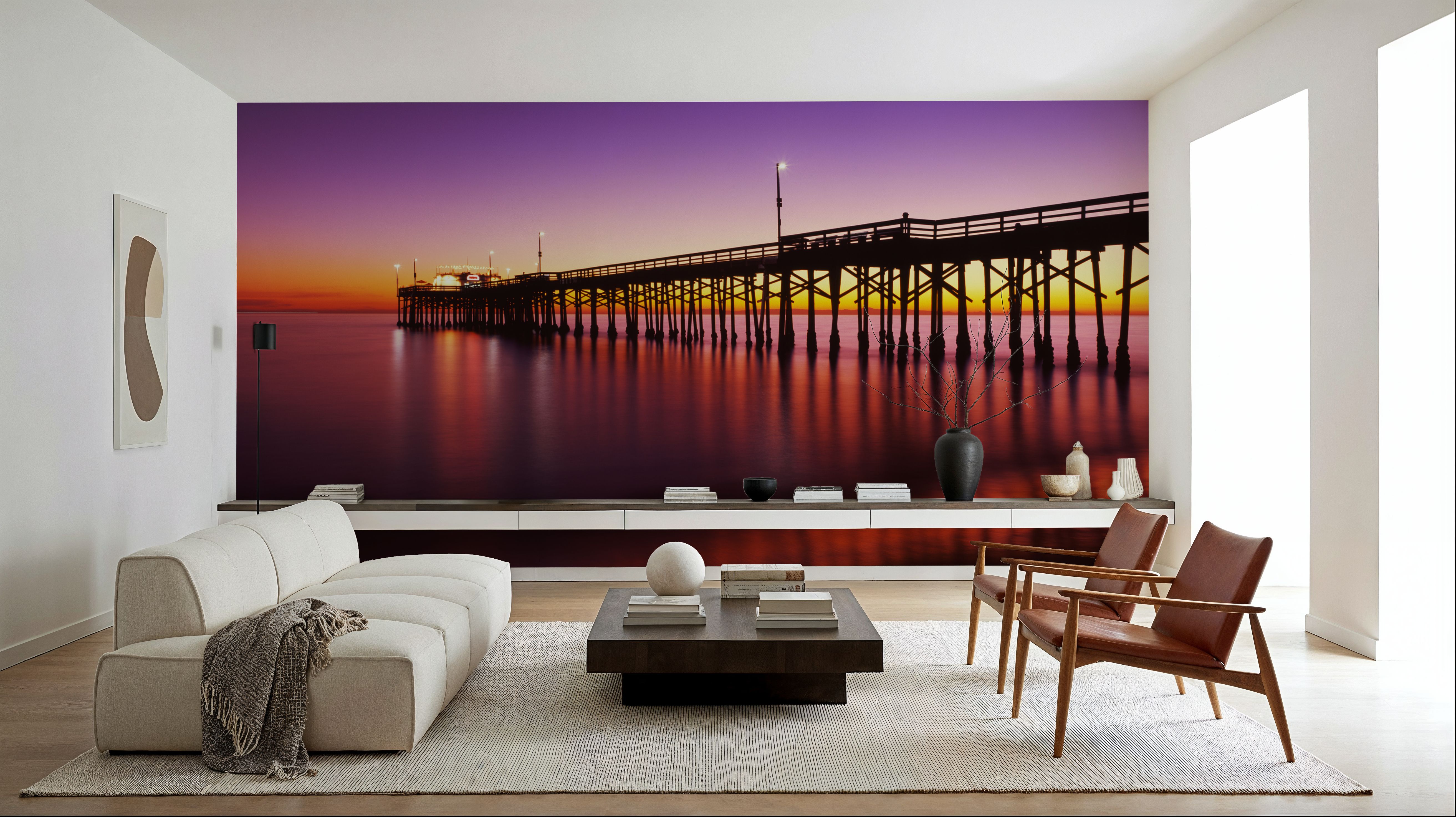 Illuminated Twilight Pier