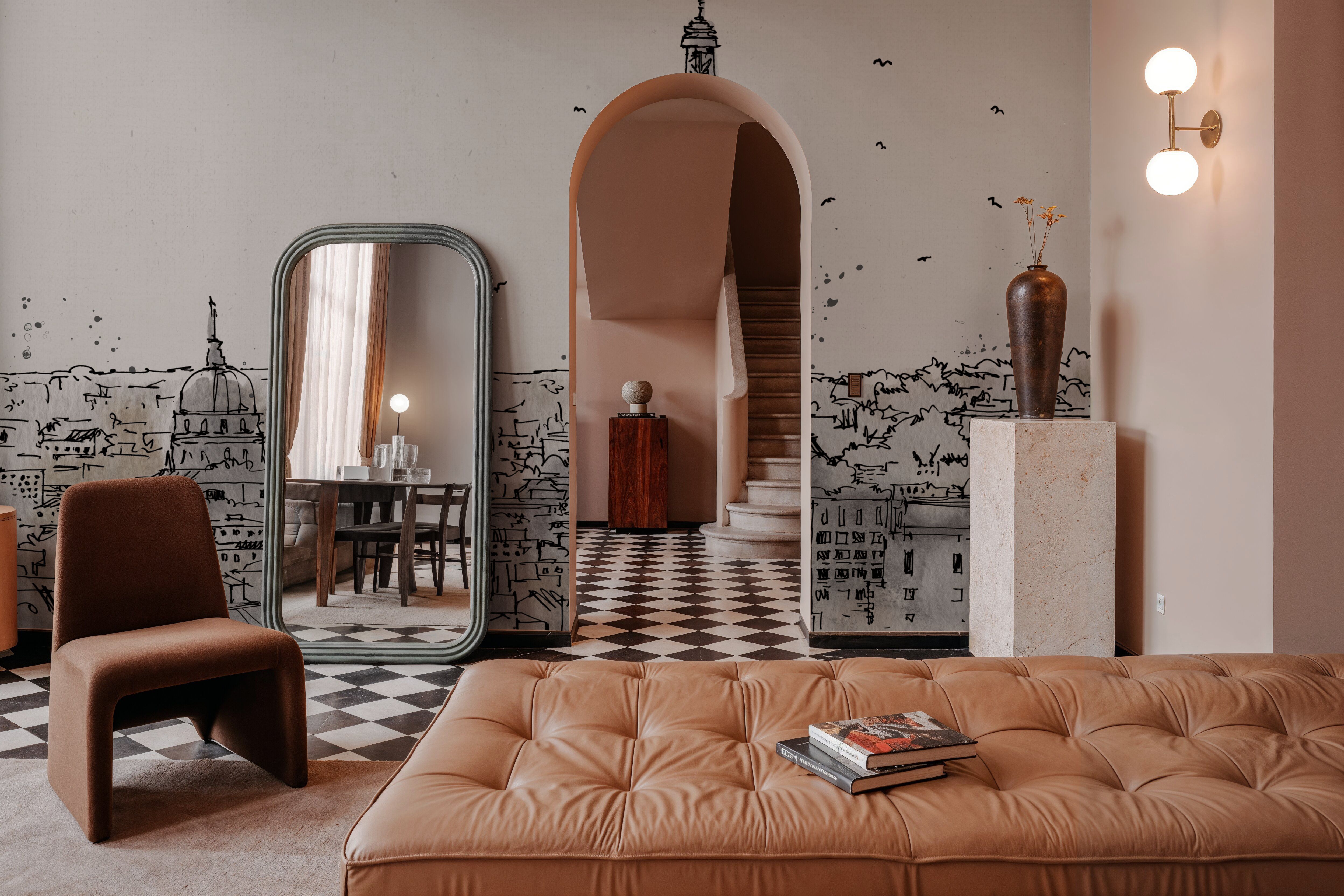 Skyline Sketches Paris, Wallpaper