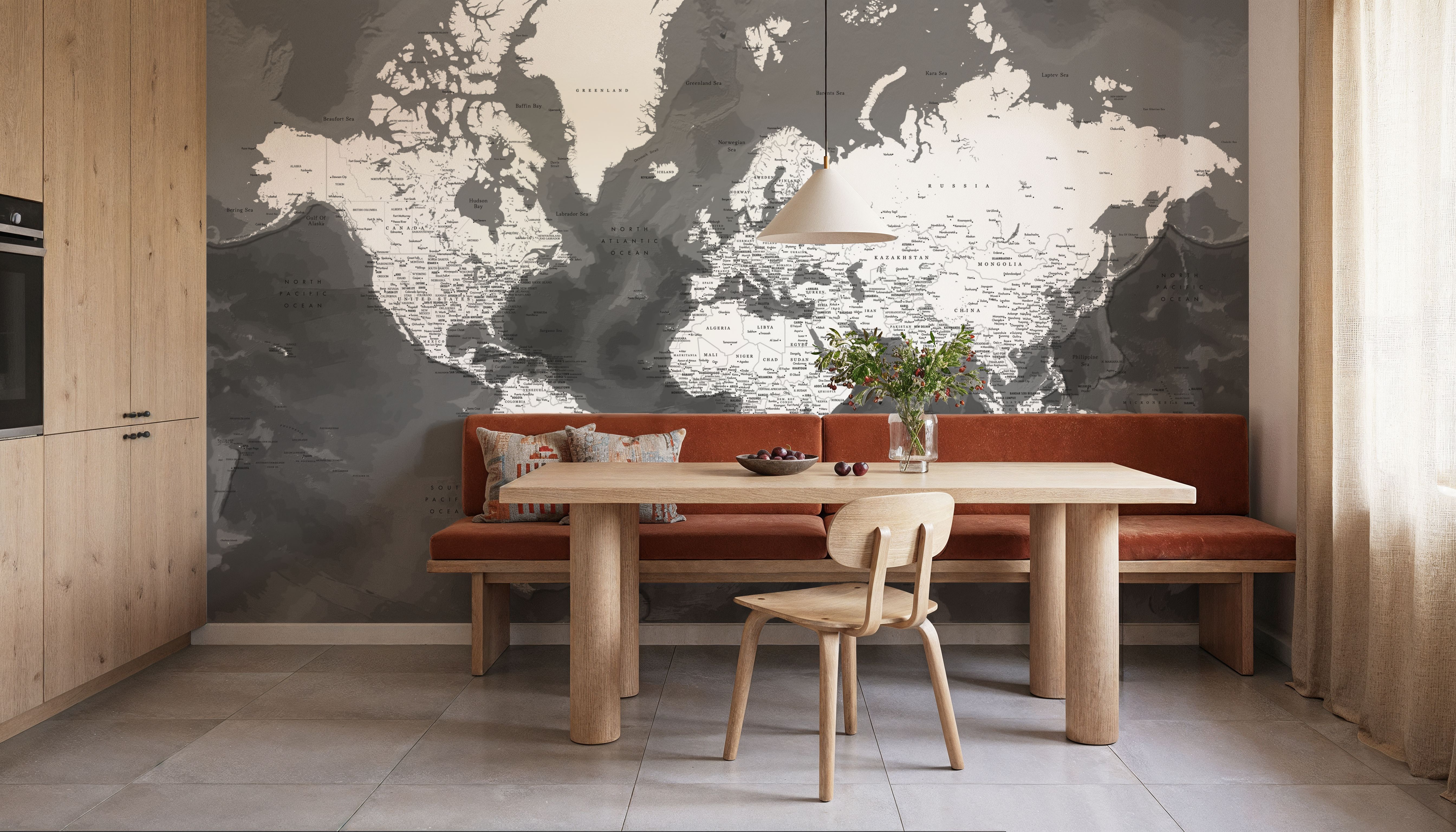 World Map Cities - Olson