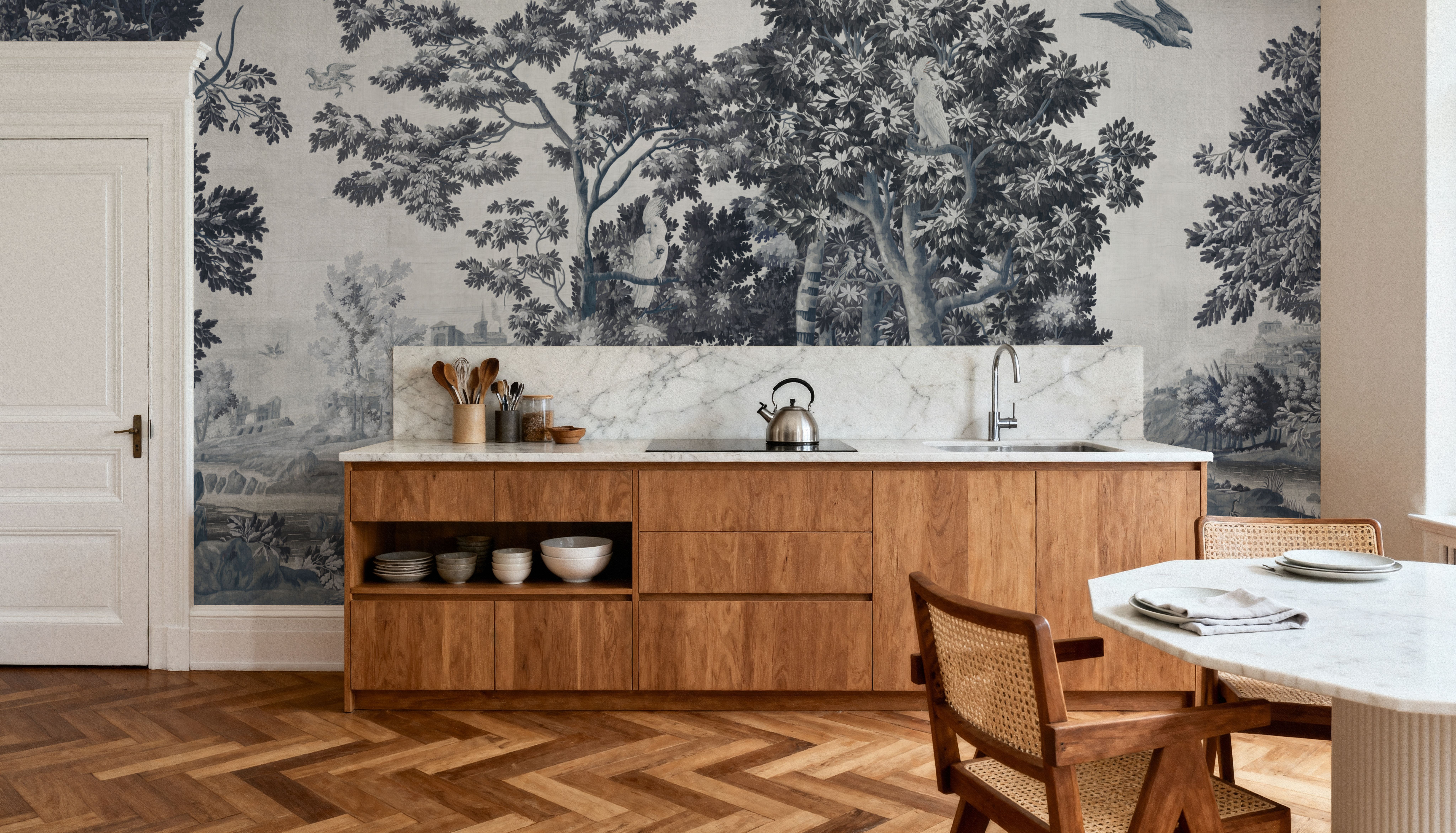 Enchanted Grove Tapestry, Blues