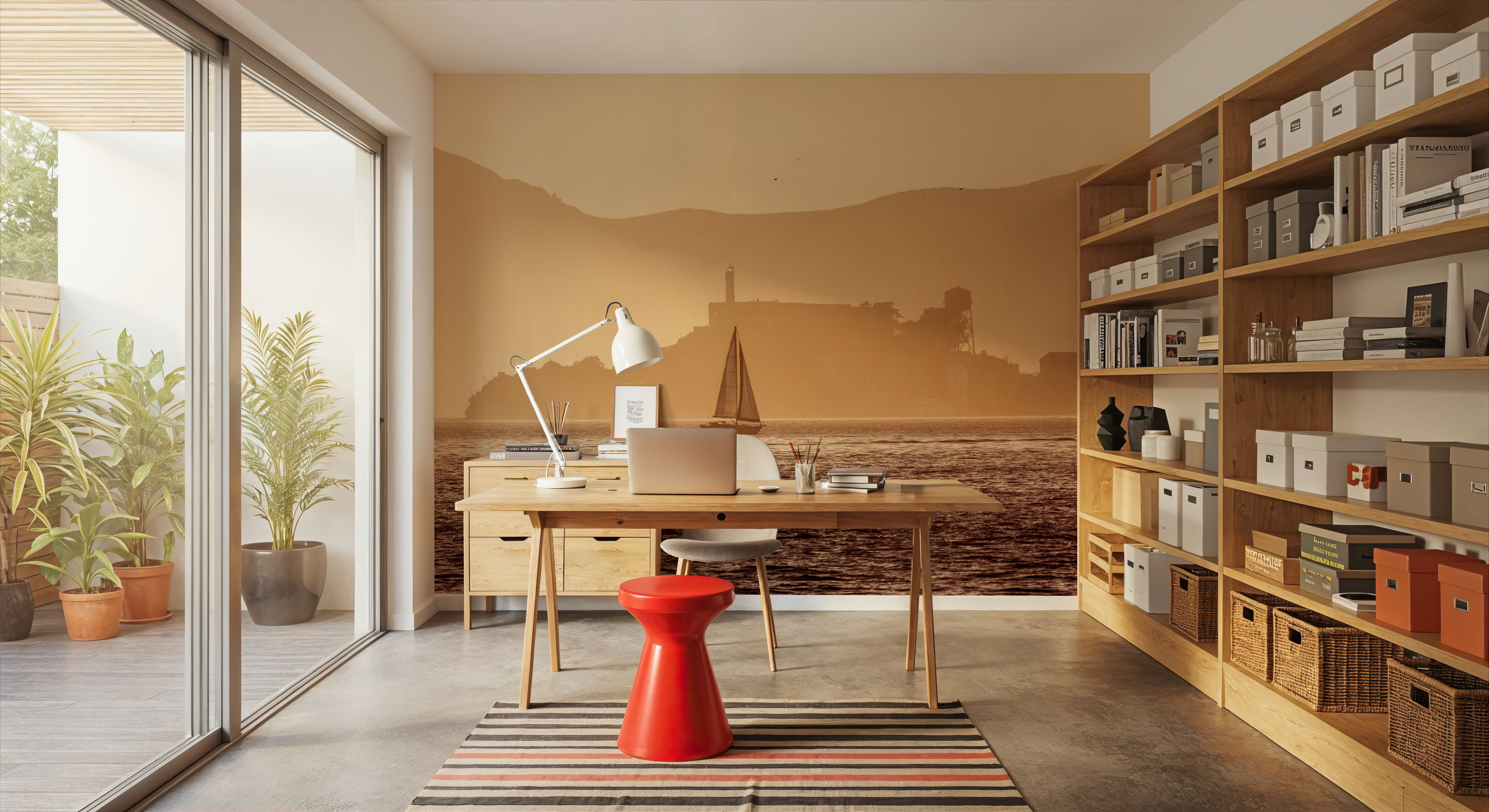 Alcatraz Sailboat, Tapeten