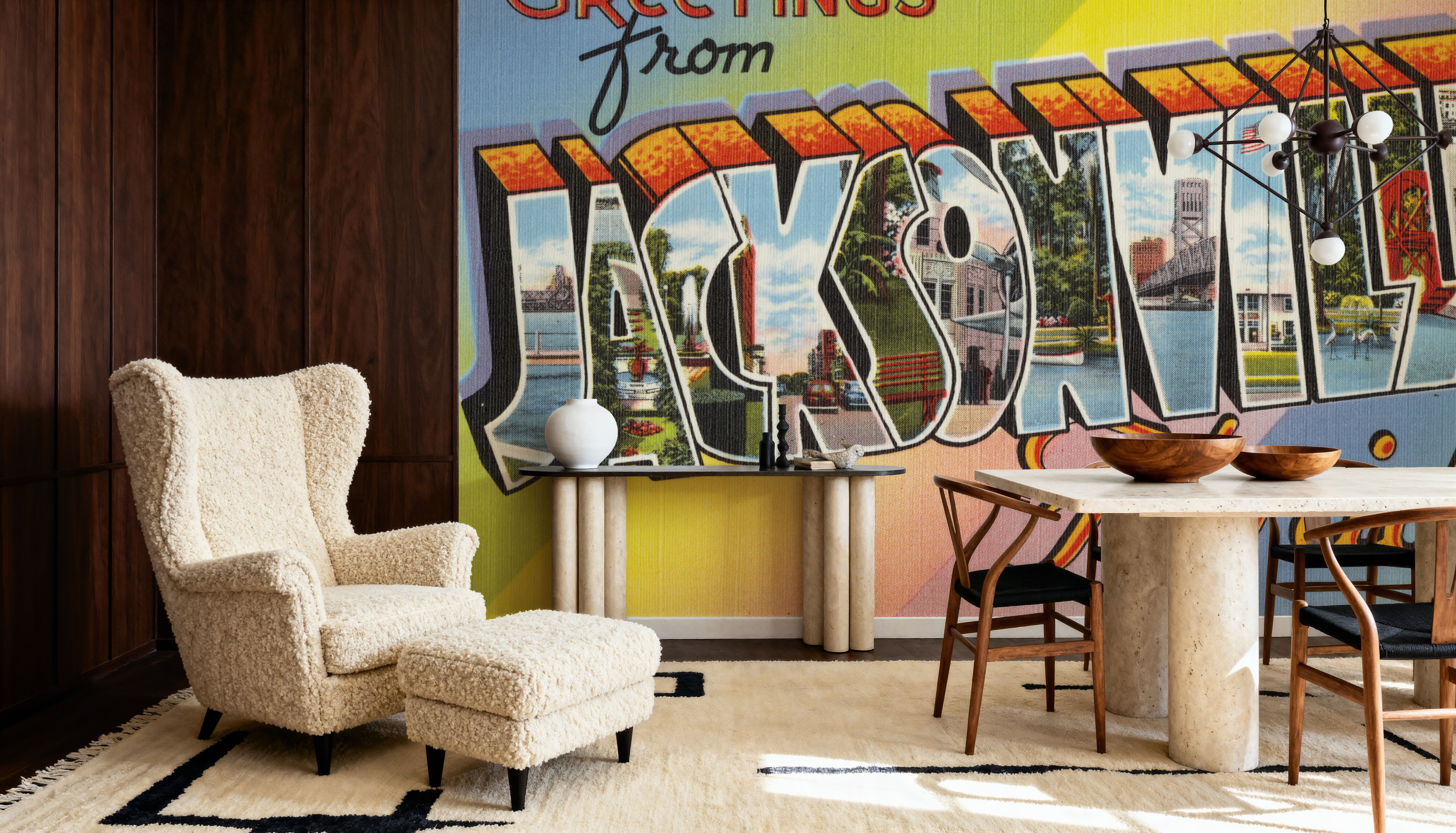 Greetings from Jacksonville - Screenprint Postcard