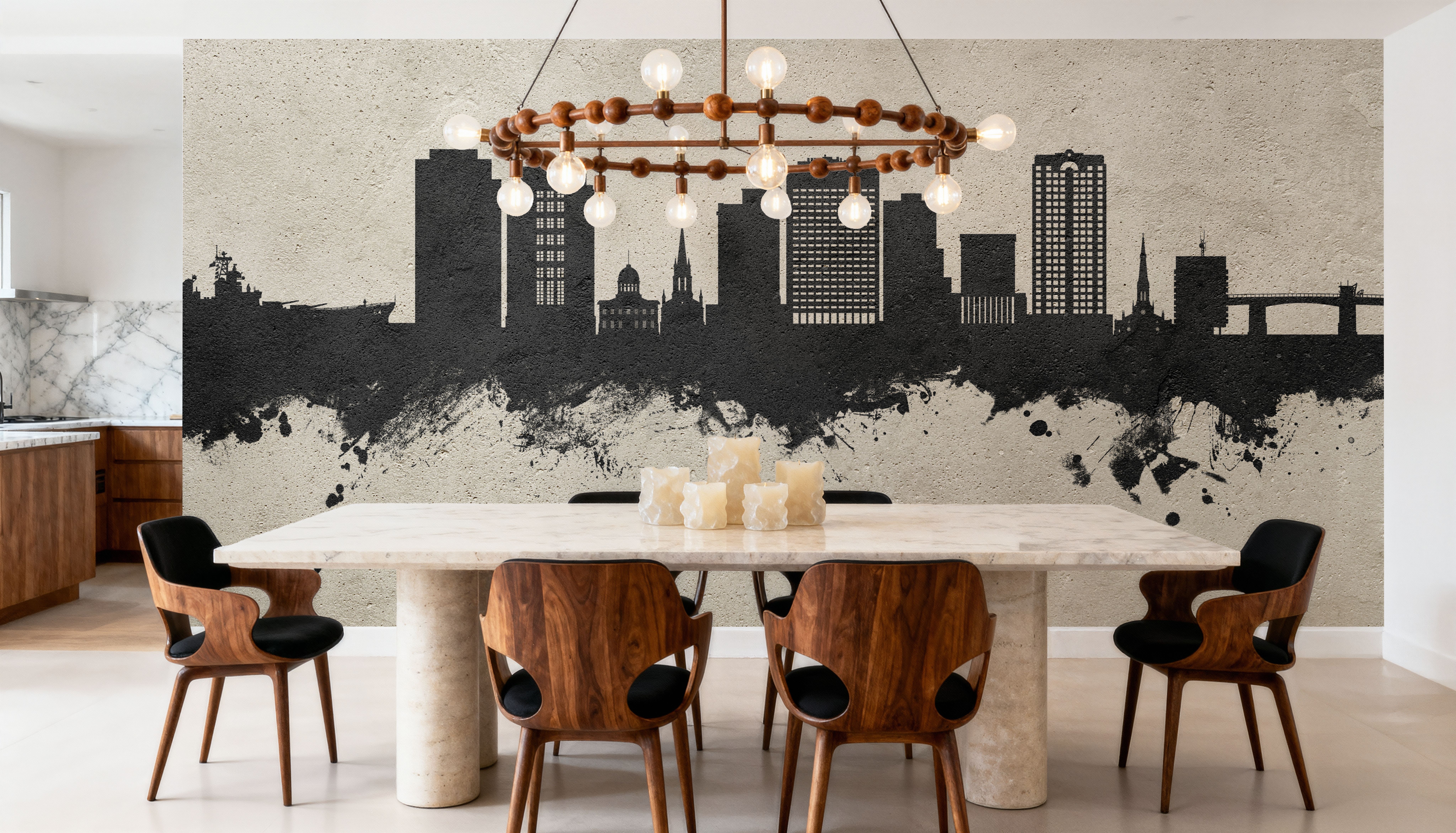 Norfolk Virginia Skyline Concrete