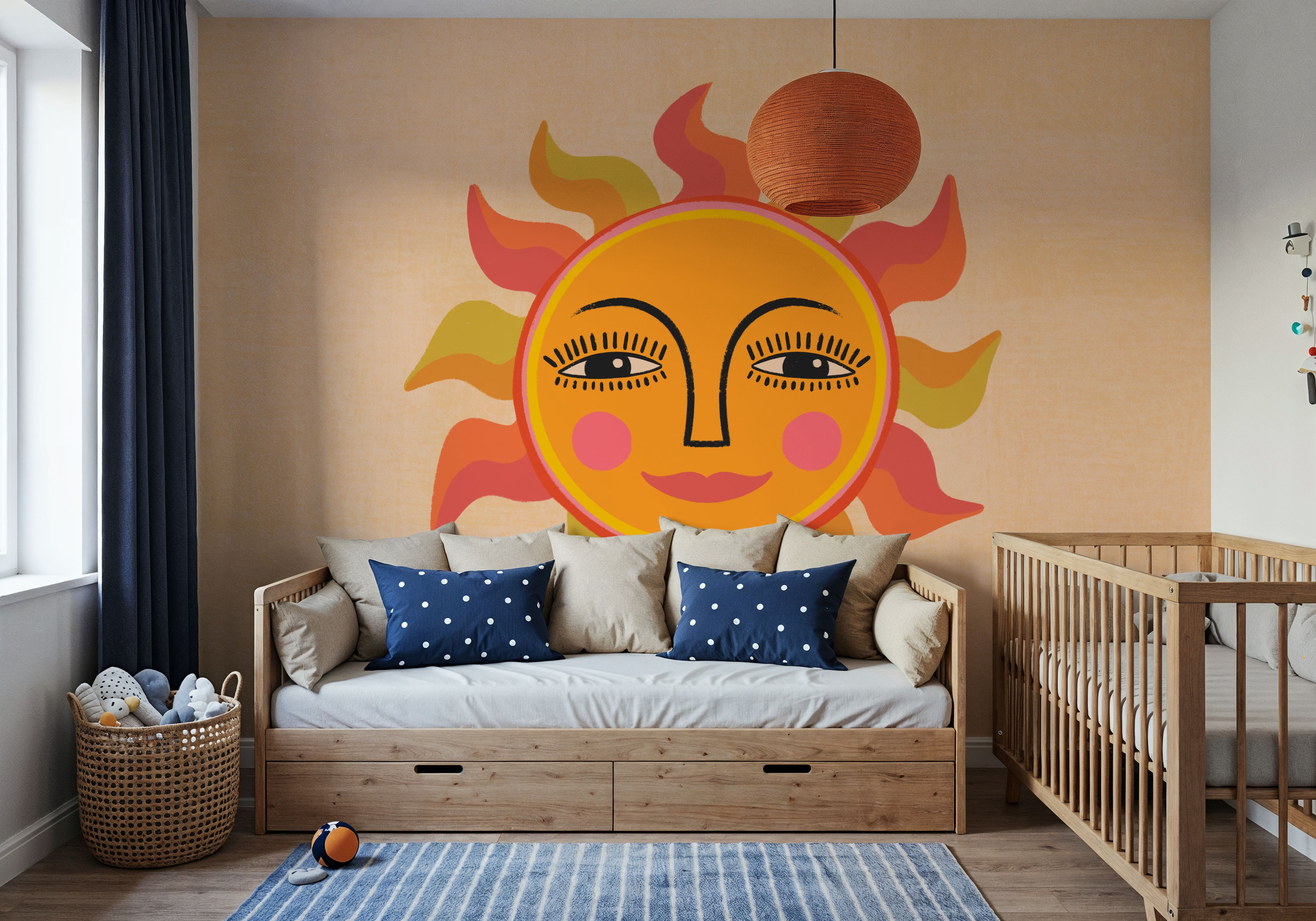 Cute Retro Sun, Wallpaper