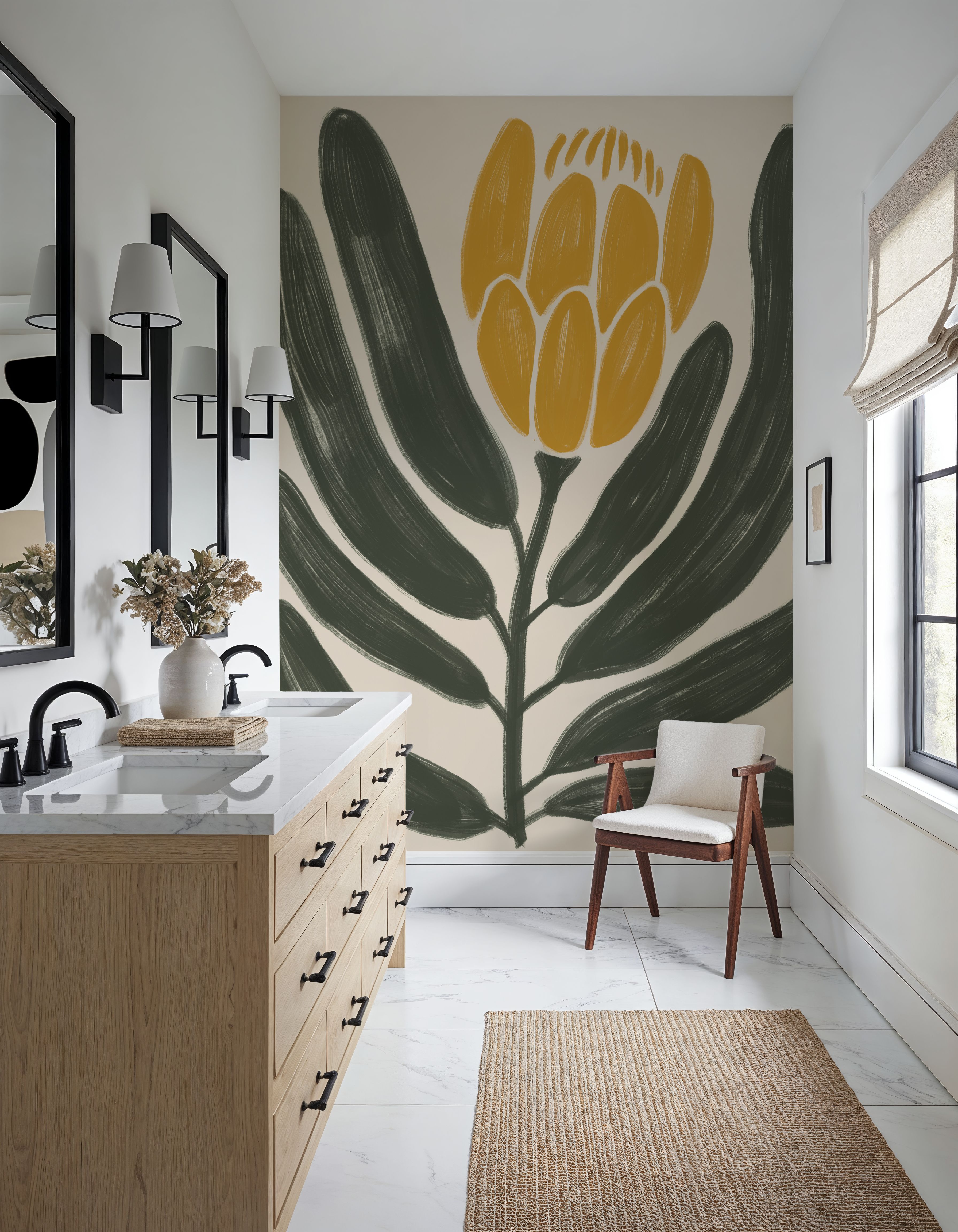 Simple Flowers I Yellow