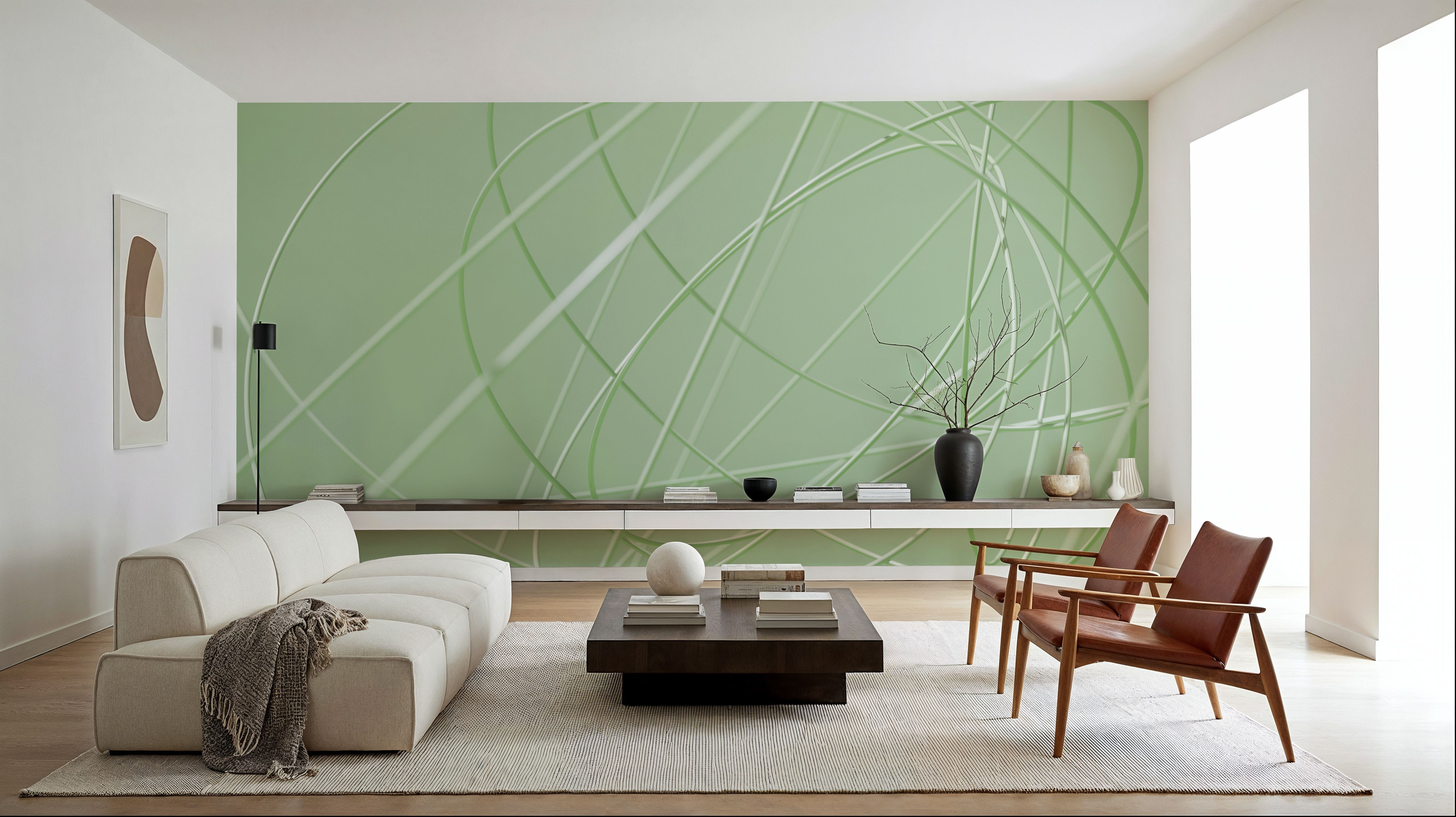 Green Swirl, Wallpaper