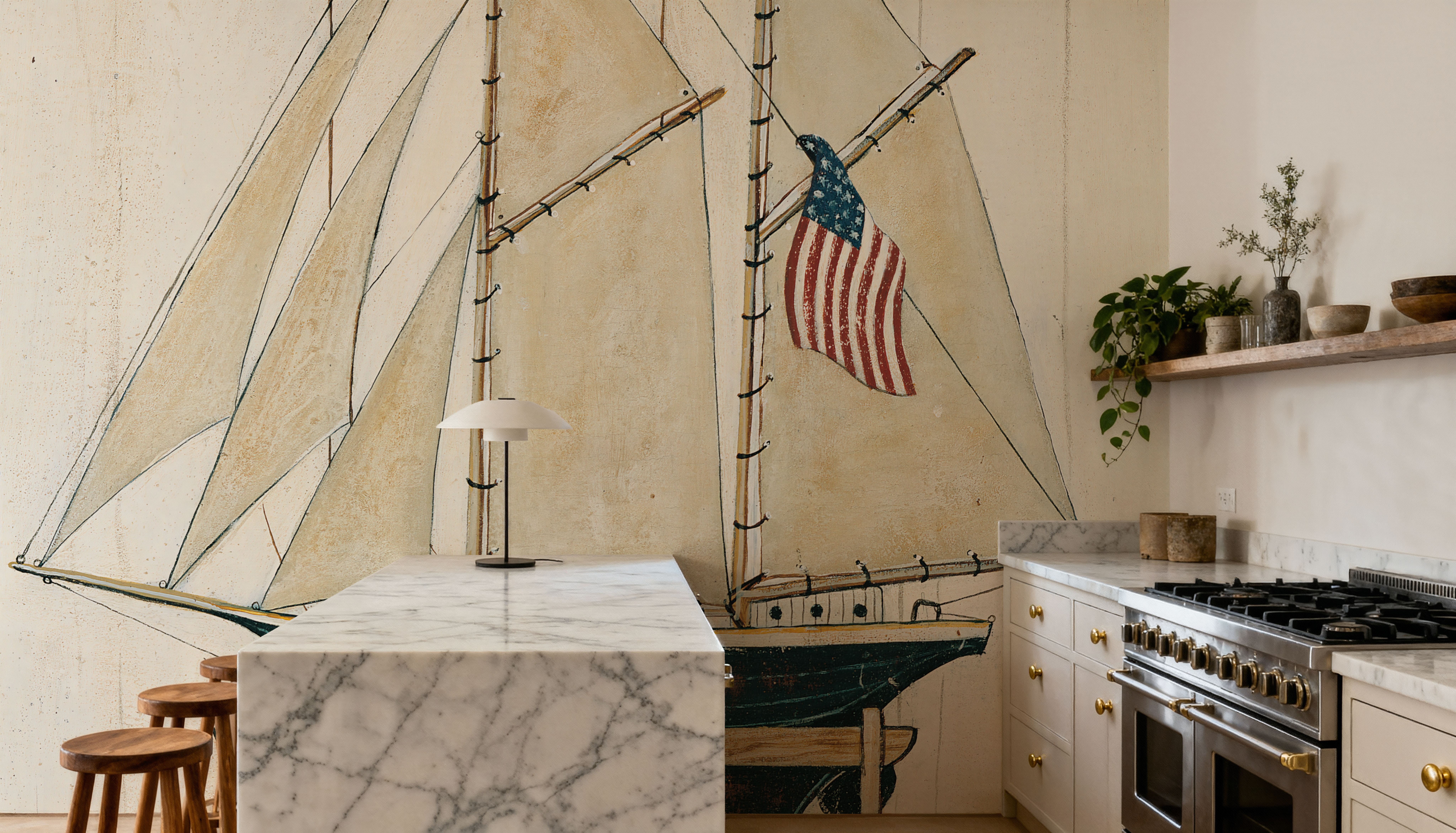 Schooner II, Wallpaper