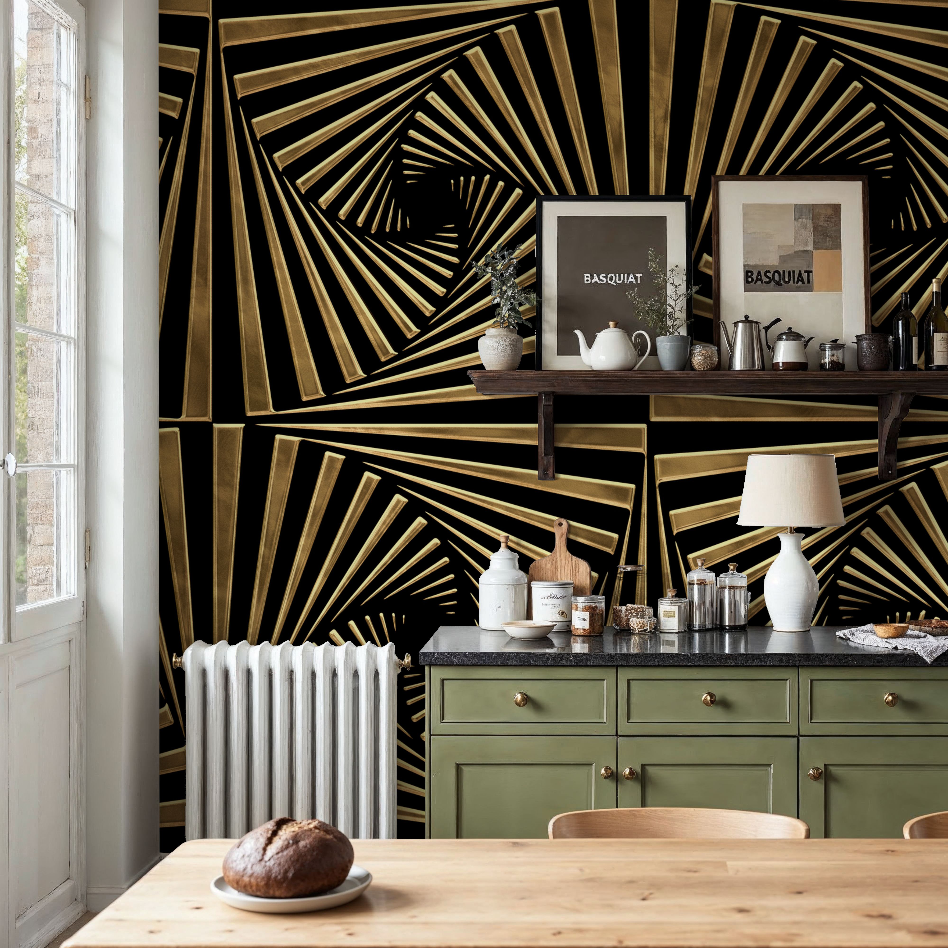 Art Deco Fans, Mural