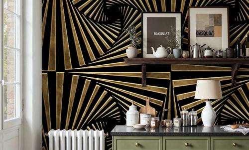 Art Deco Fans, Mural