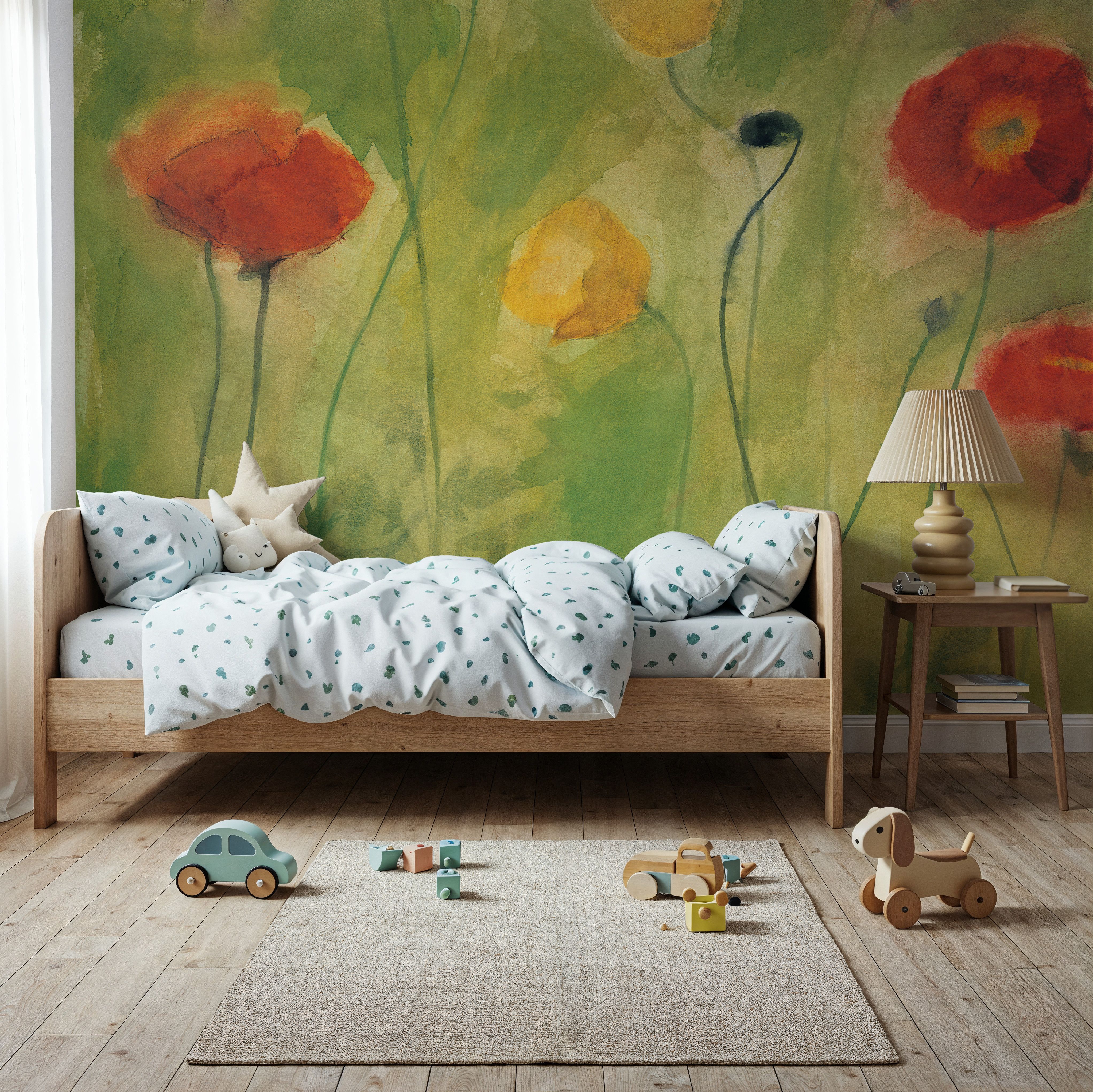 Poppies in Light Breeze