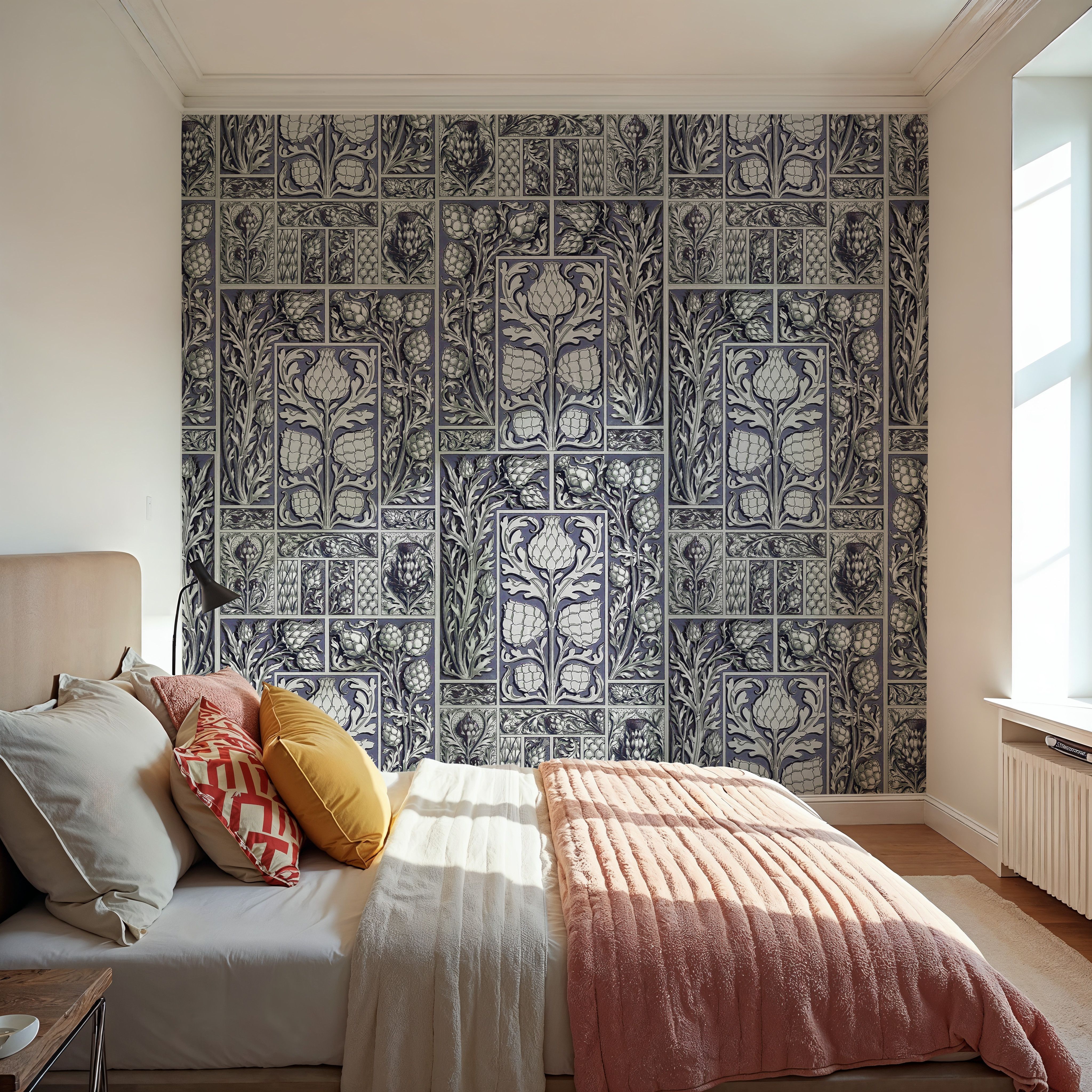 Small Thistle Walls Blue