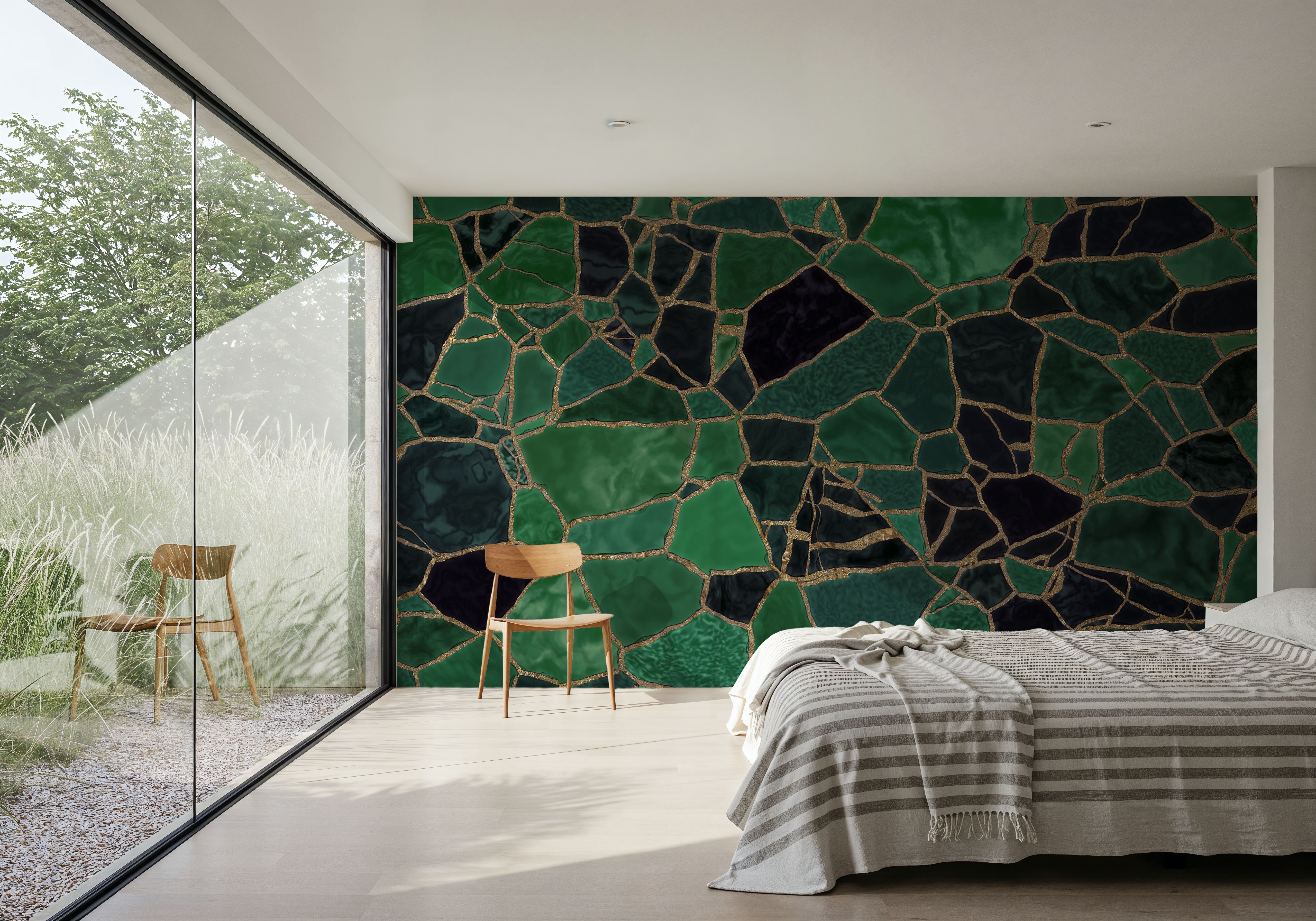 Green Mosaic , Wallpaper