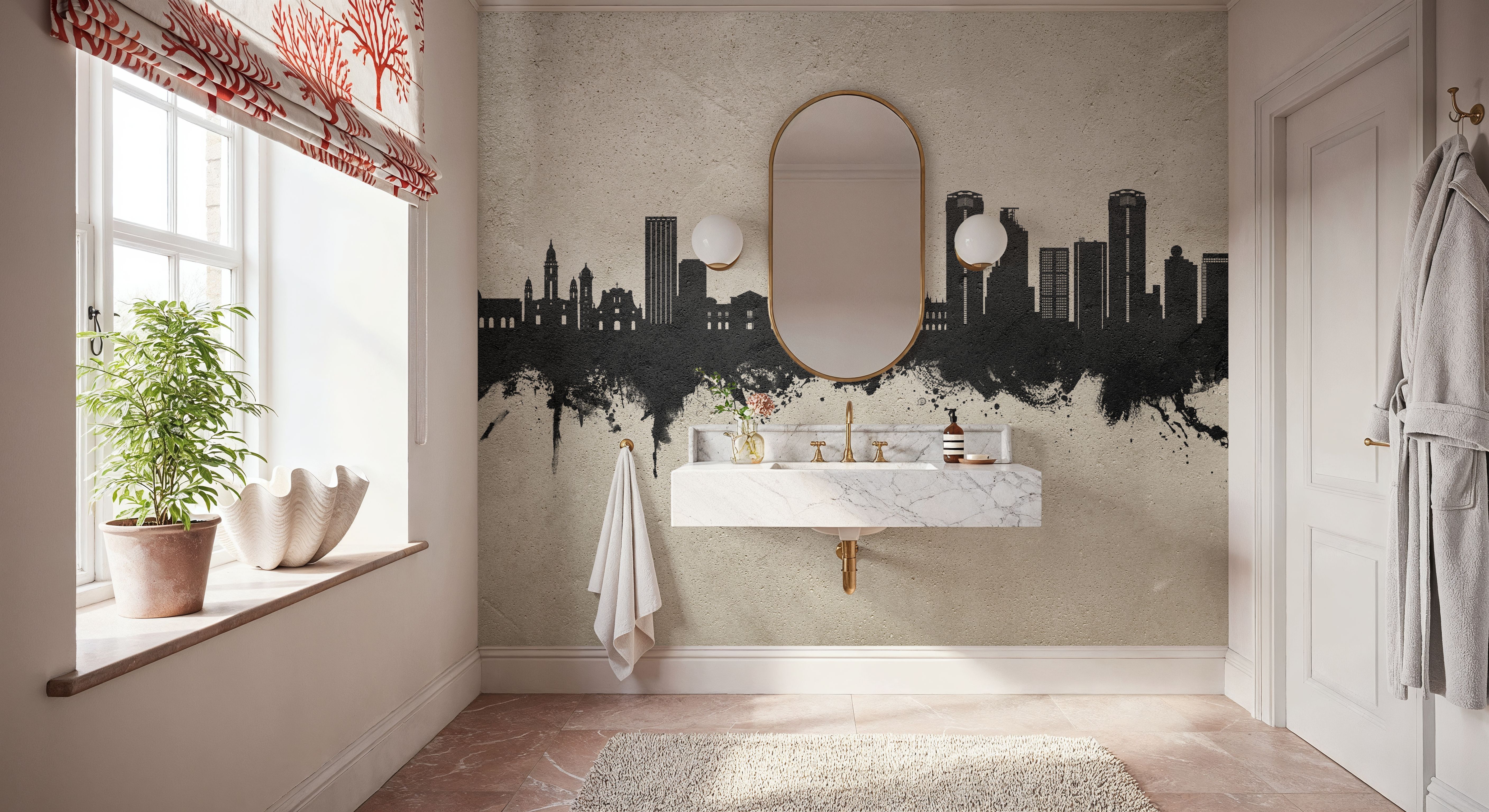 Caracas Skyline Concrete, Wallpaper