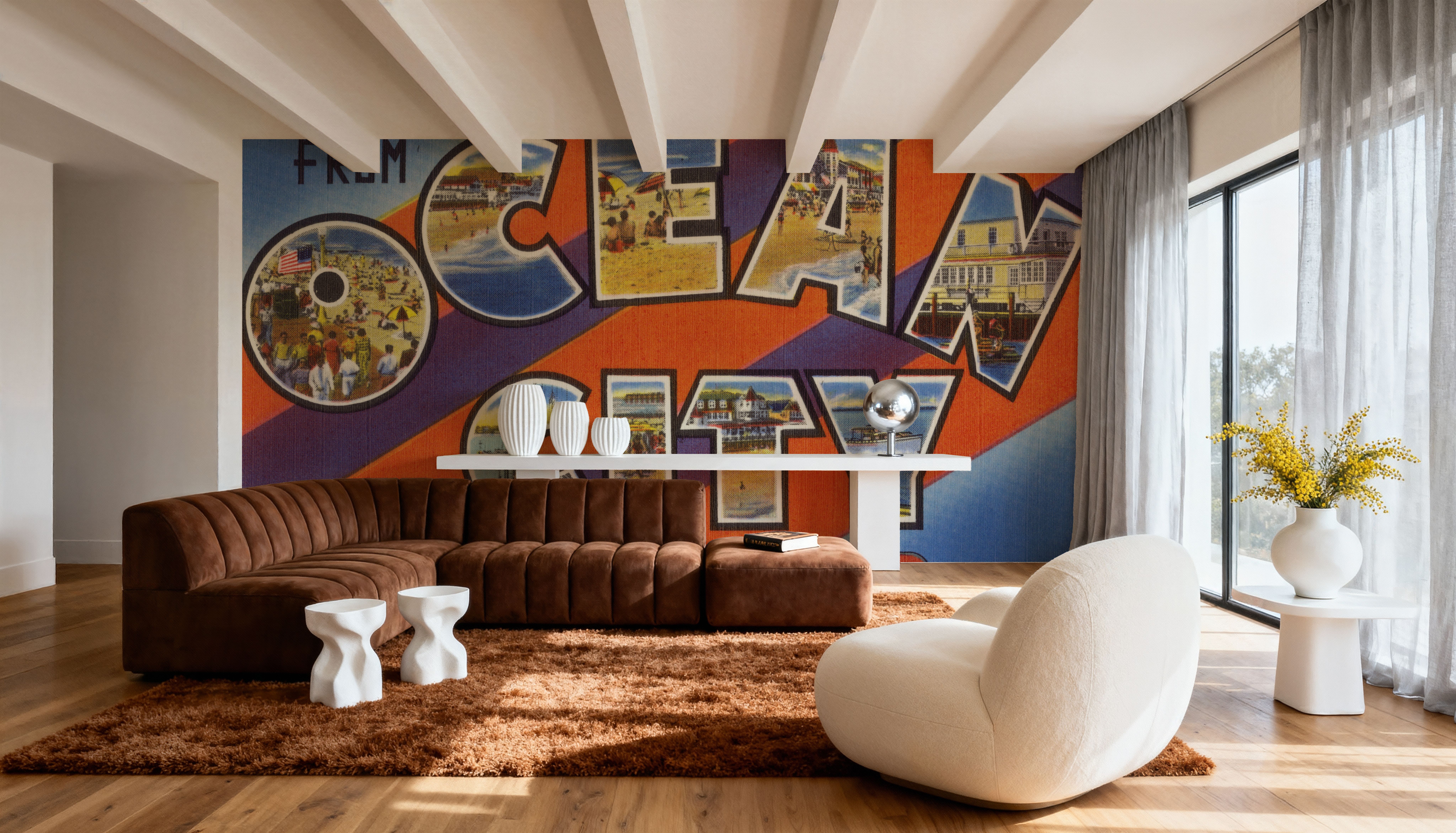 Greetings from Ocean City MD. - Screenprint Postcard