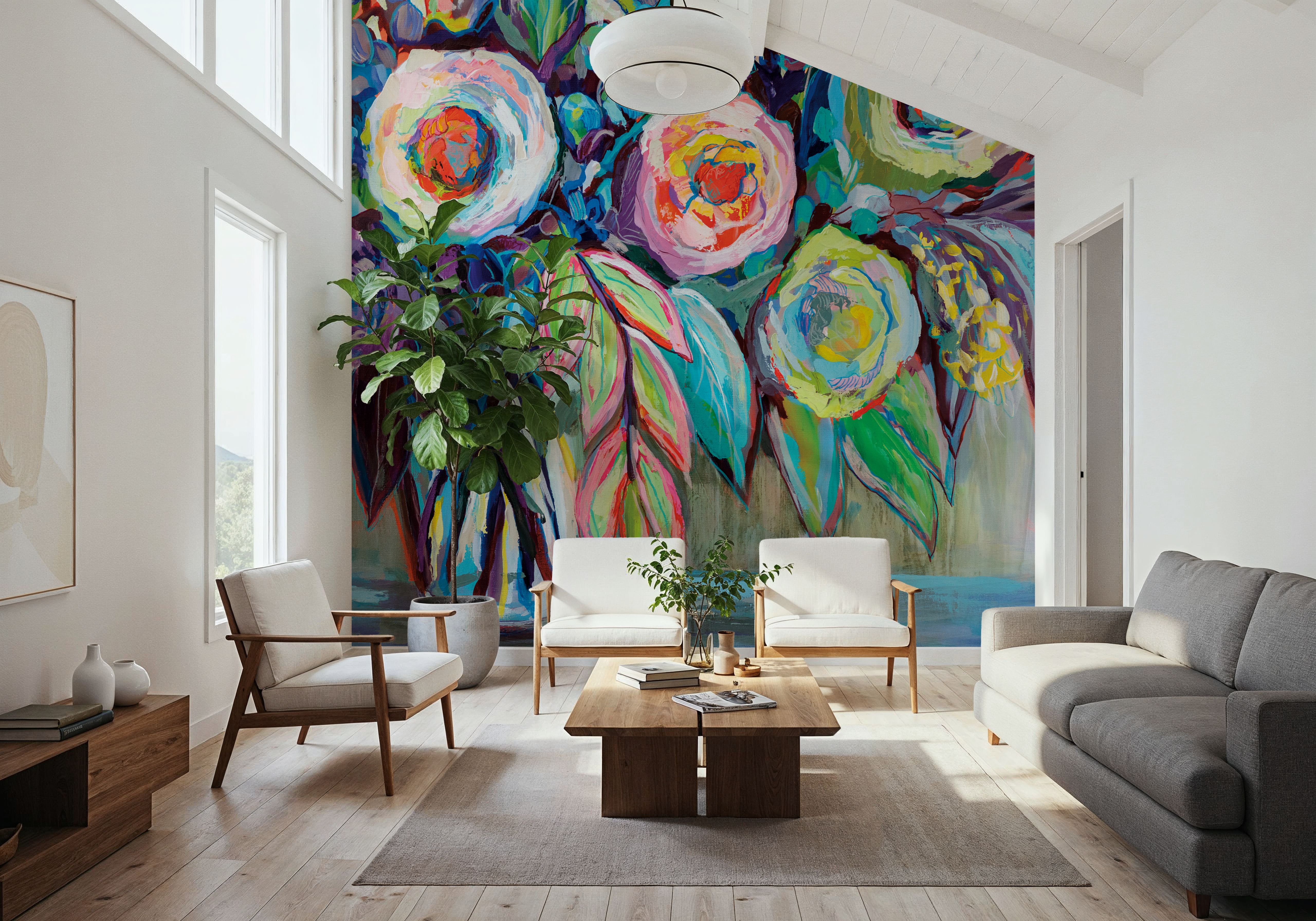 Popping Flowers, Wallpaper