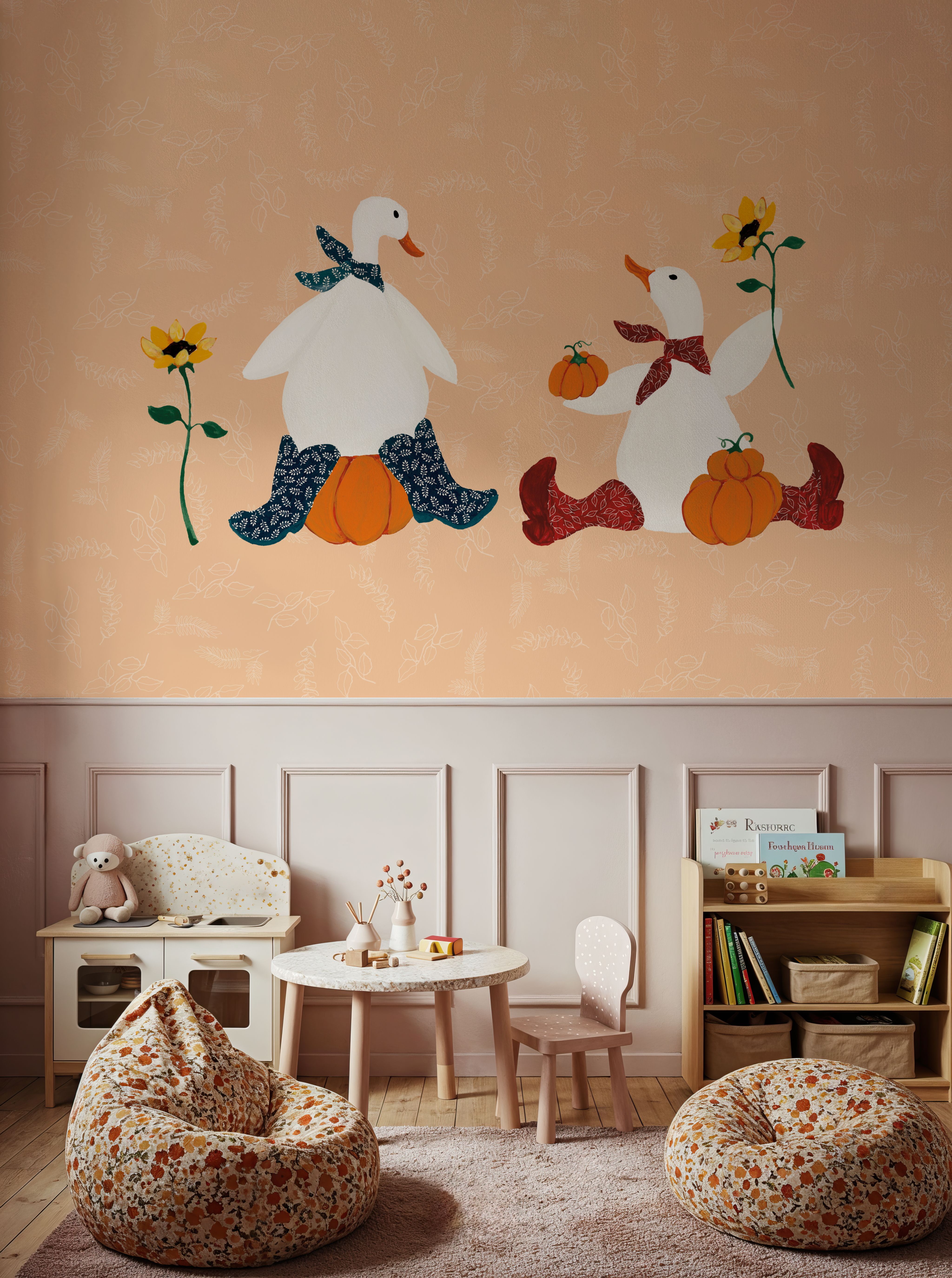 Ducks in the Pumpkin Patch III