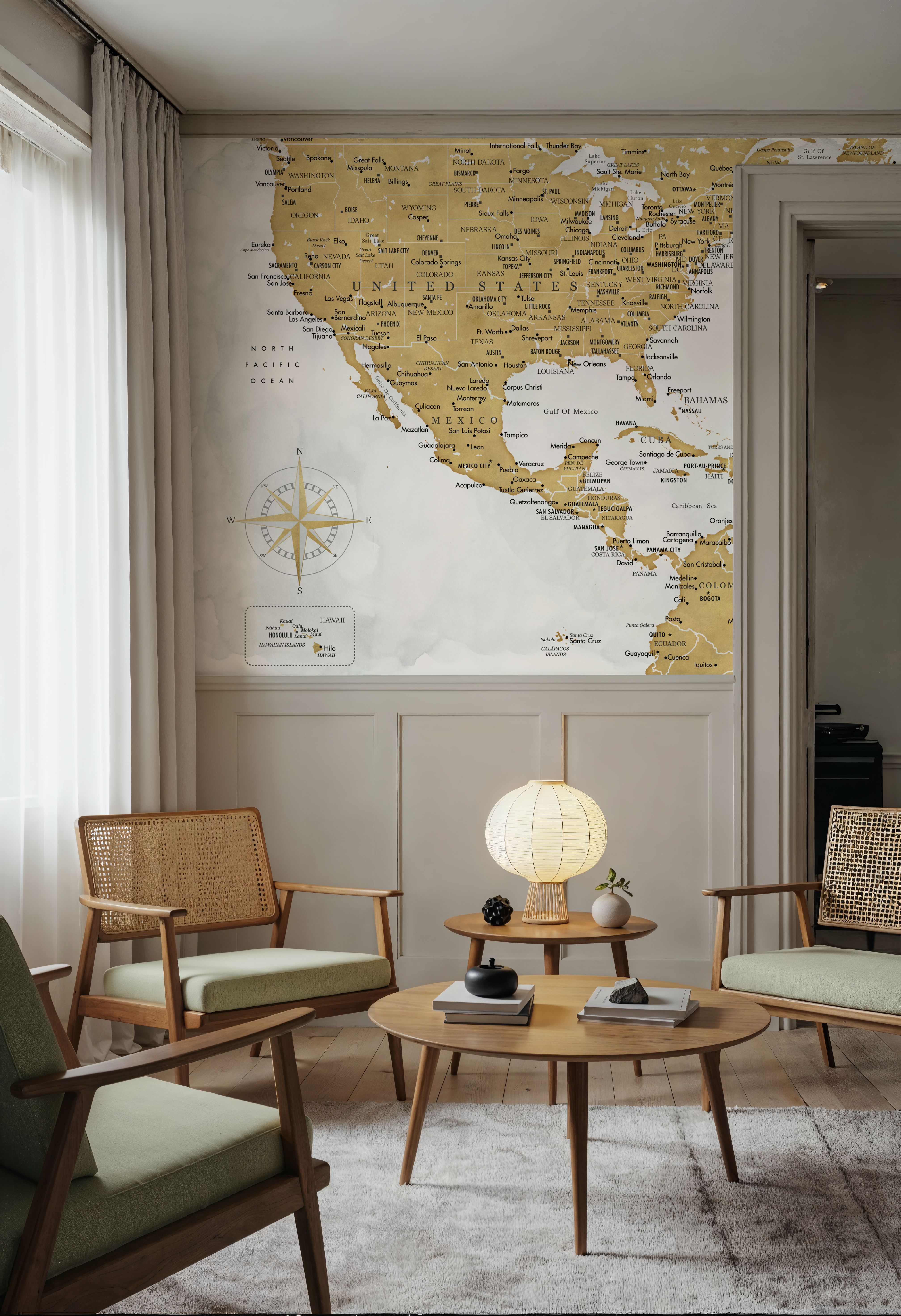 US Mexico Caribbean Map - Rosie Wash