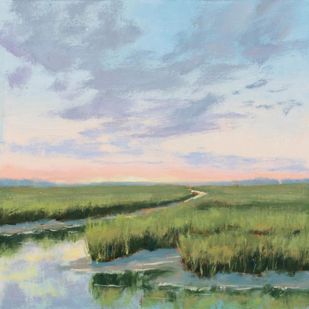 Winding Marsh Creek at Sundown