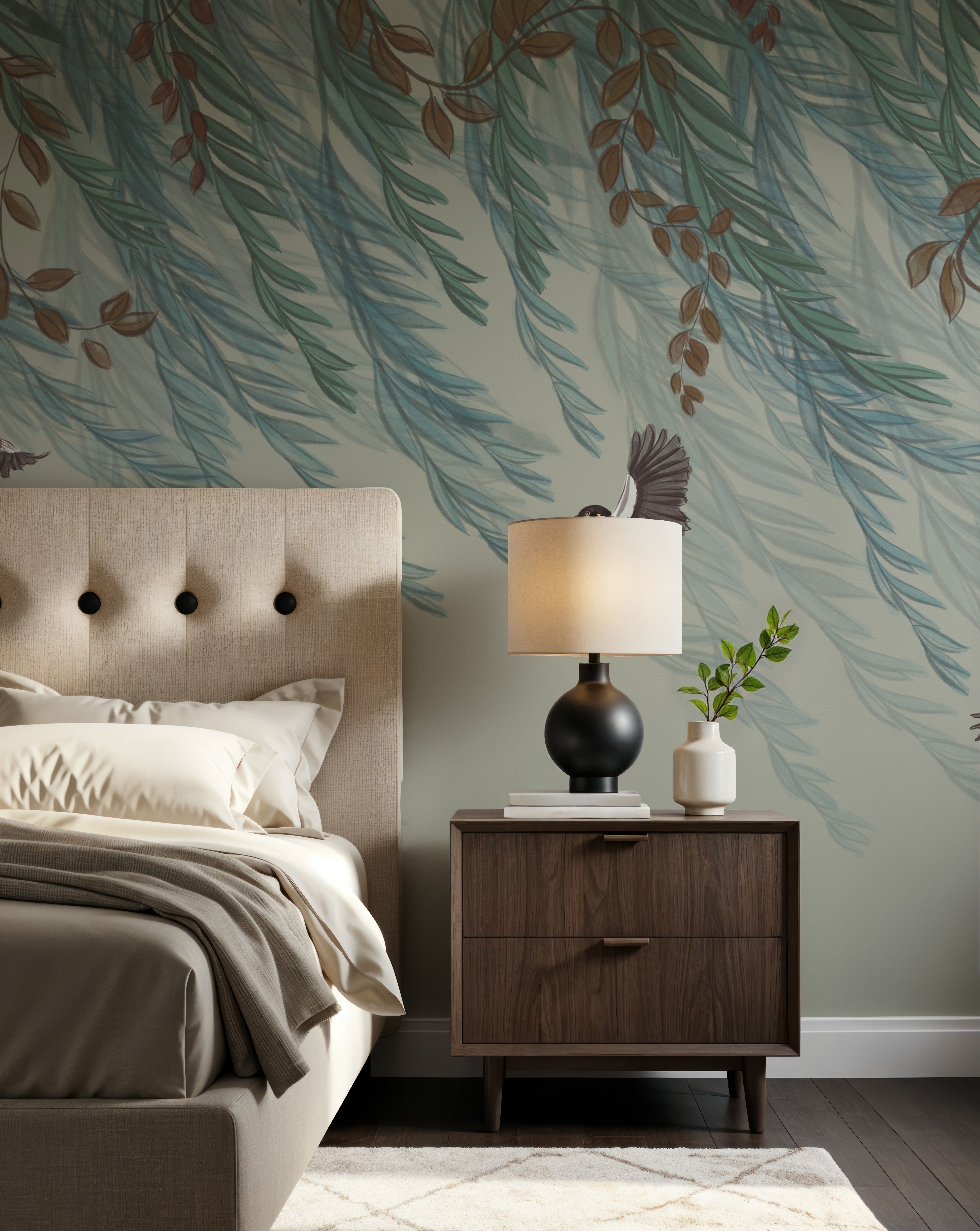 Willow & Birds, Pistachio