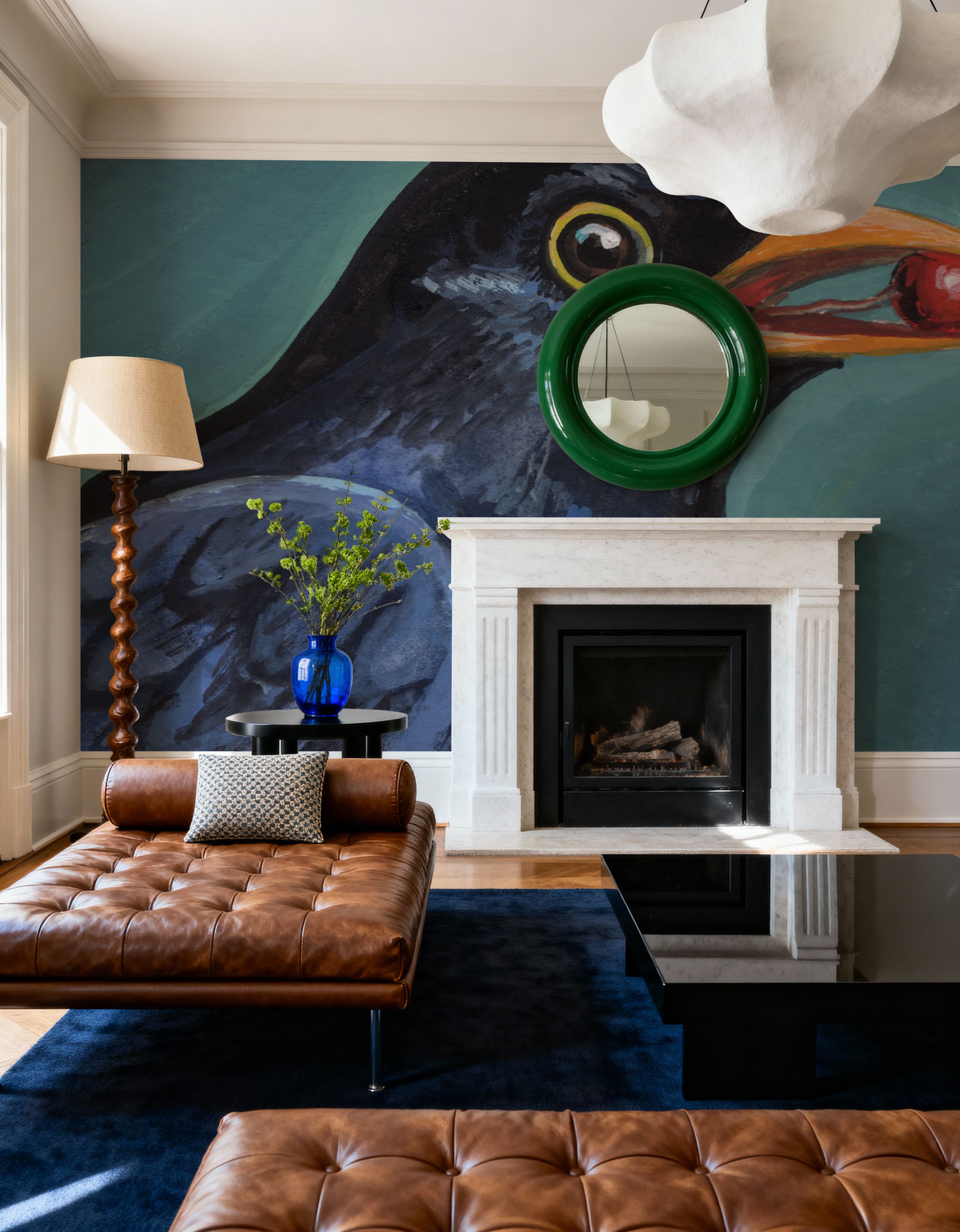 Black Bird With A Berry