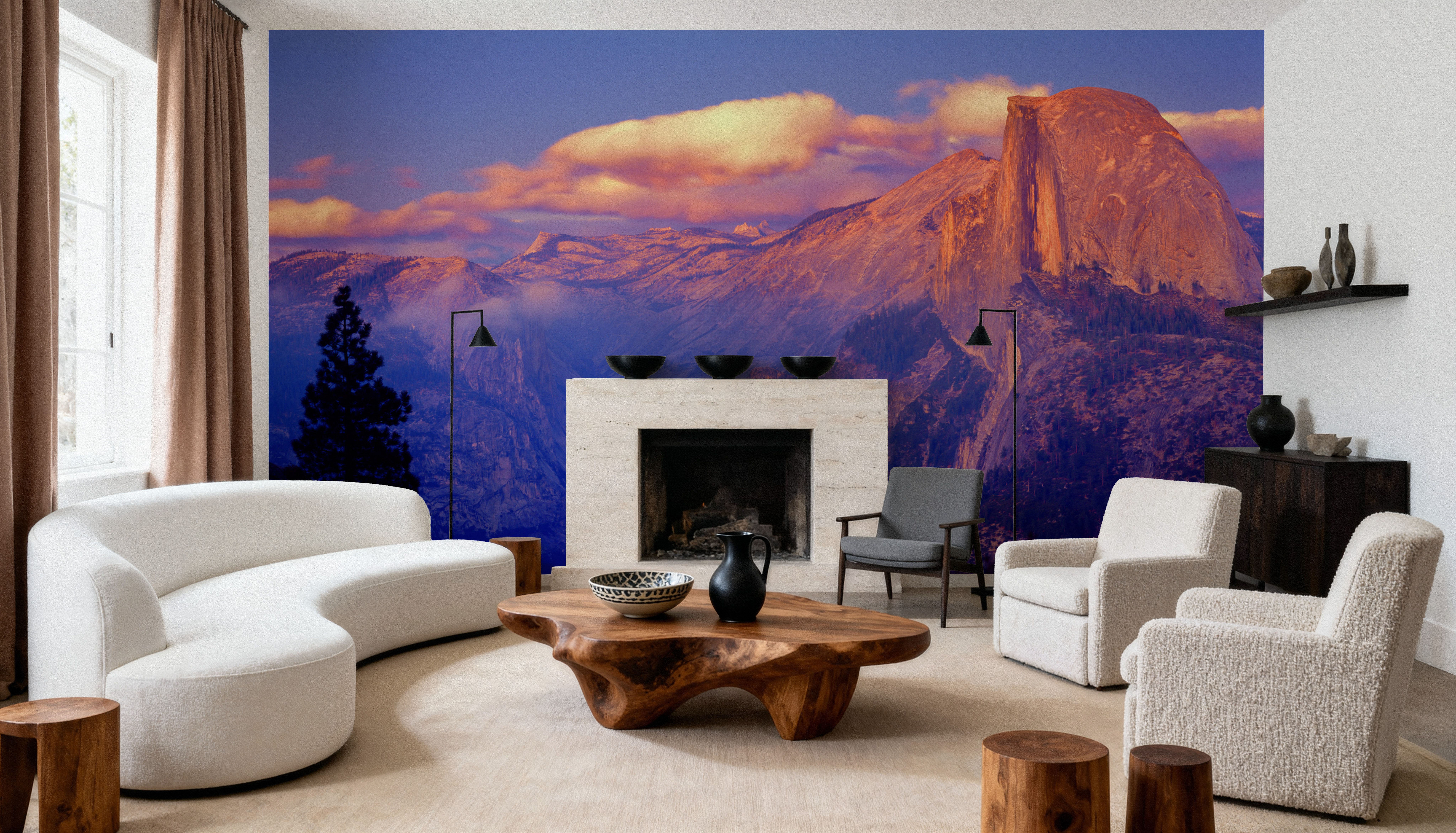 Half Dome in Falling Sunlight, Wallpaper