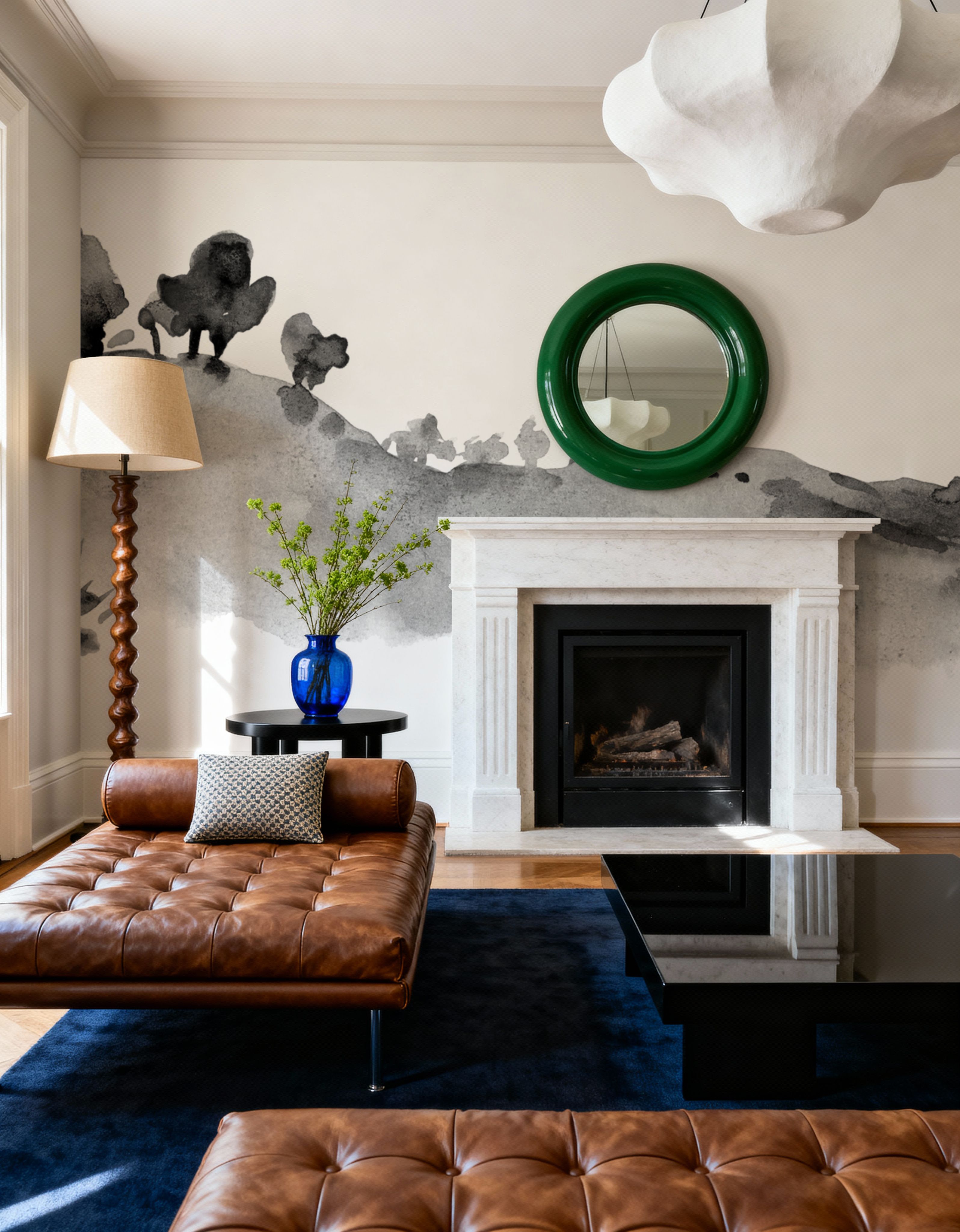 Tranquil Hillside, Grey