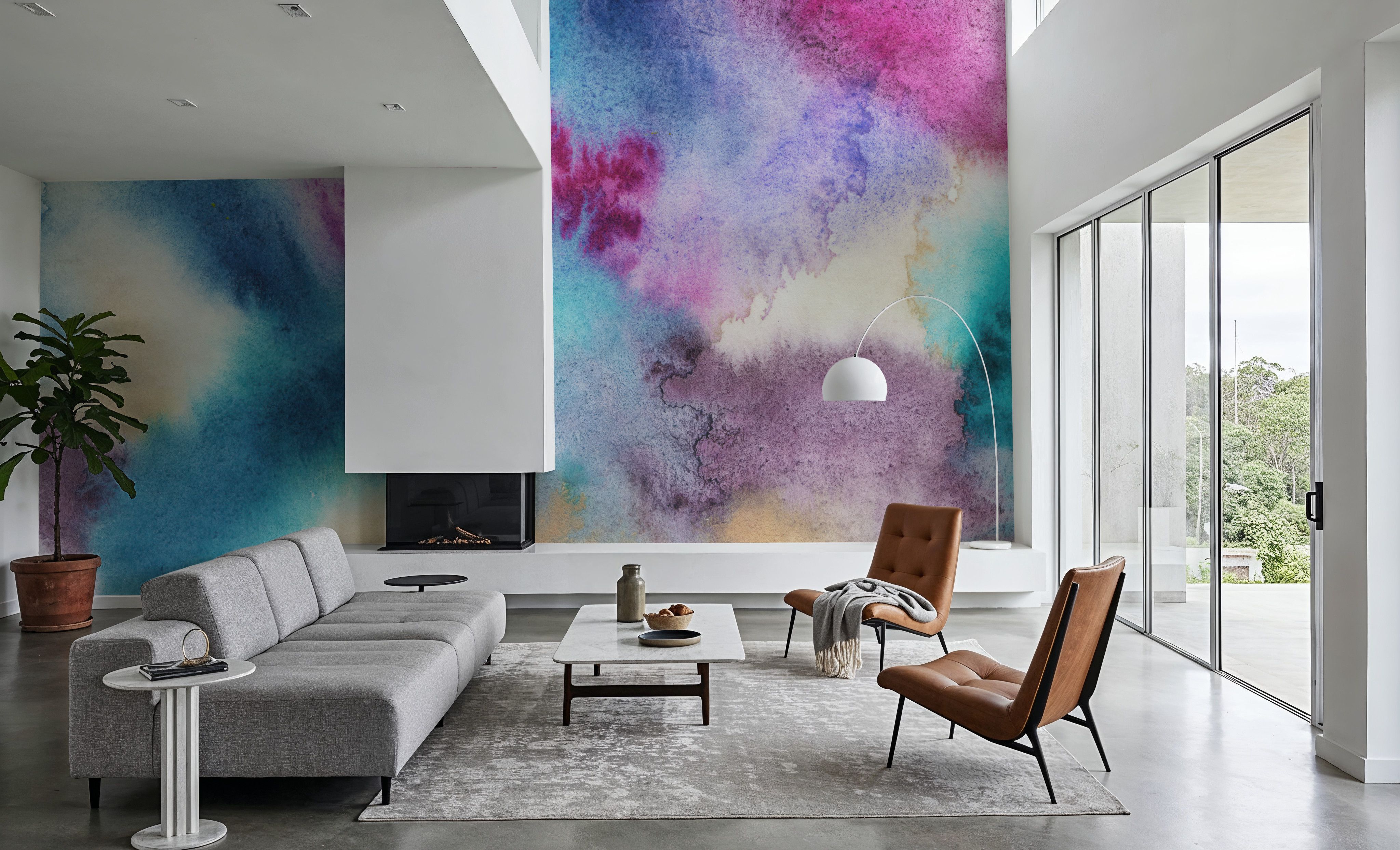 Watercolor Reverie, Tapeten